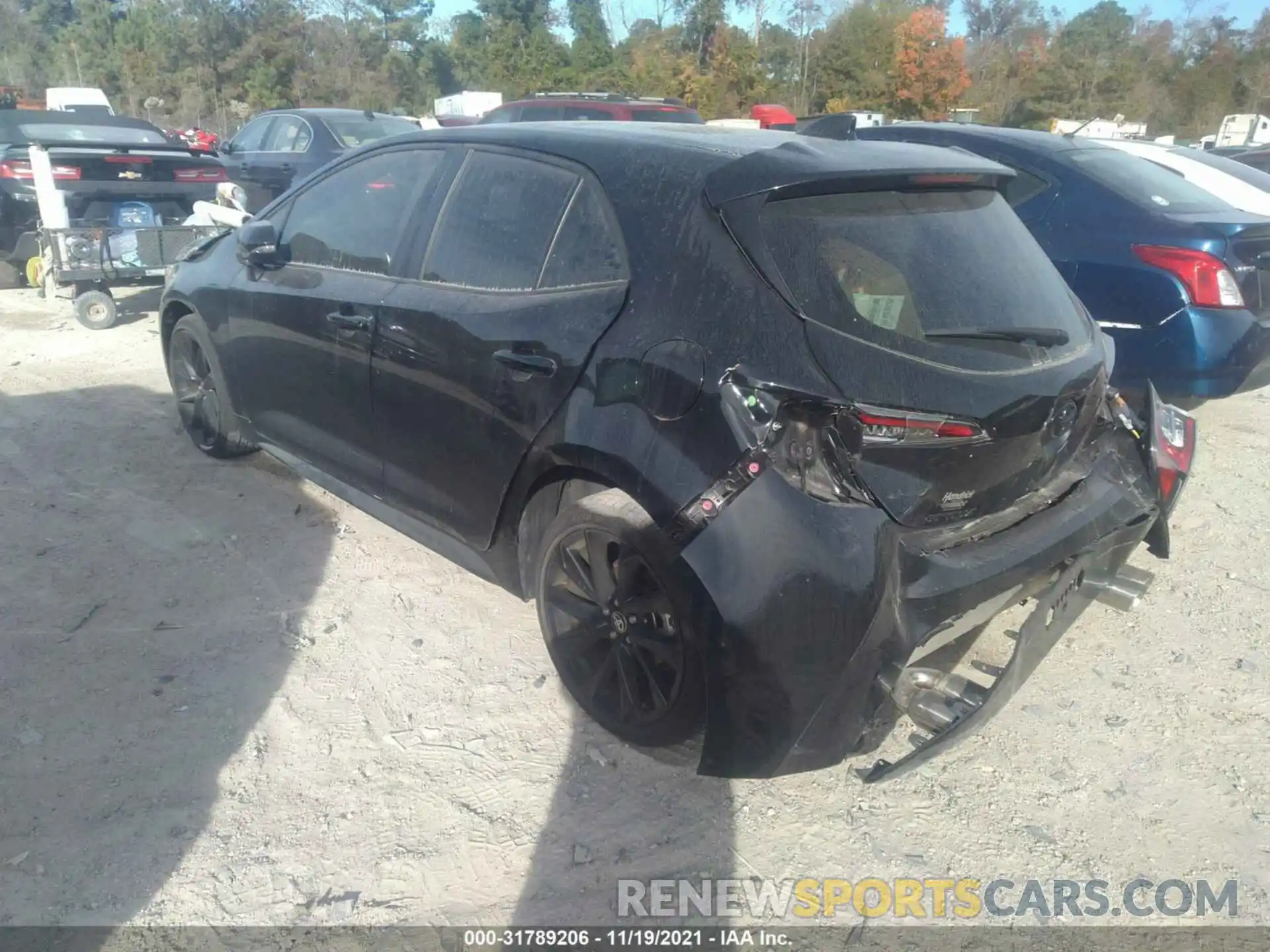 3 Photograph of a damaged car JTND4MBE5M3106403 TOYOTA COROLLA HATCHBACK 2021