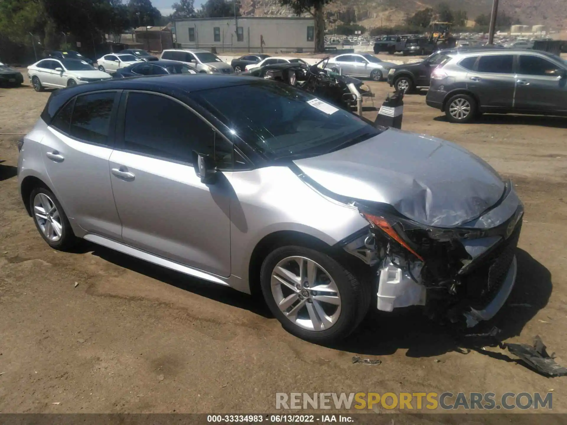 1 Photograph of a damaged car JTND4MBE5M3130636 TOYOTA COROLLA HATCHBACK 2021