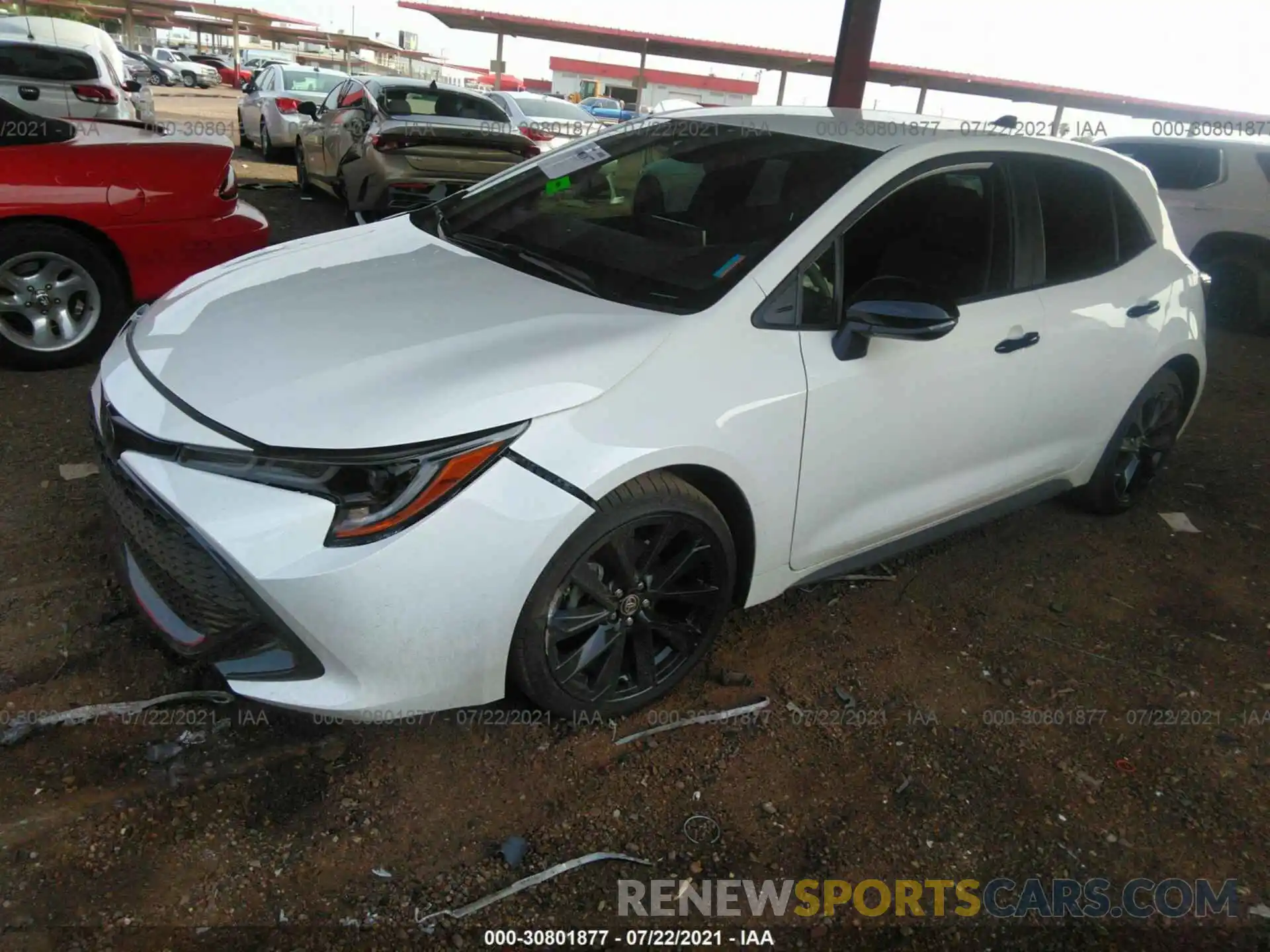 2 Photograph of a damaged car JTND4MBE5M3135884 TOYOTA COROLLA HATCHBACK 2021