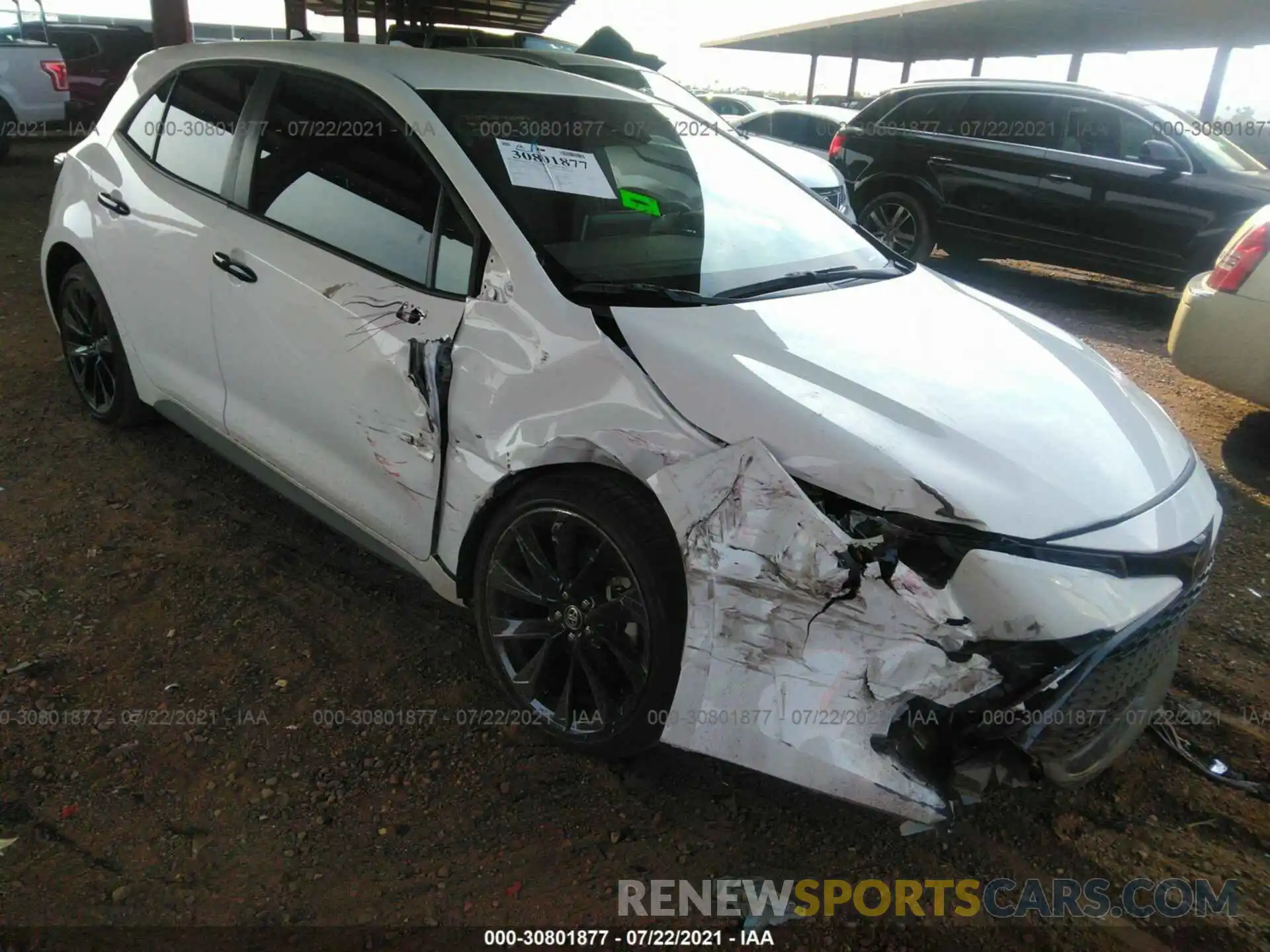 6 Photograph of a damaged car JTND4MBE5M3135884 TOYOTA COROLLA HATCHBACK 2021