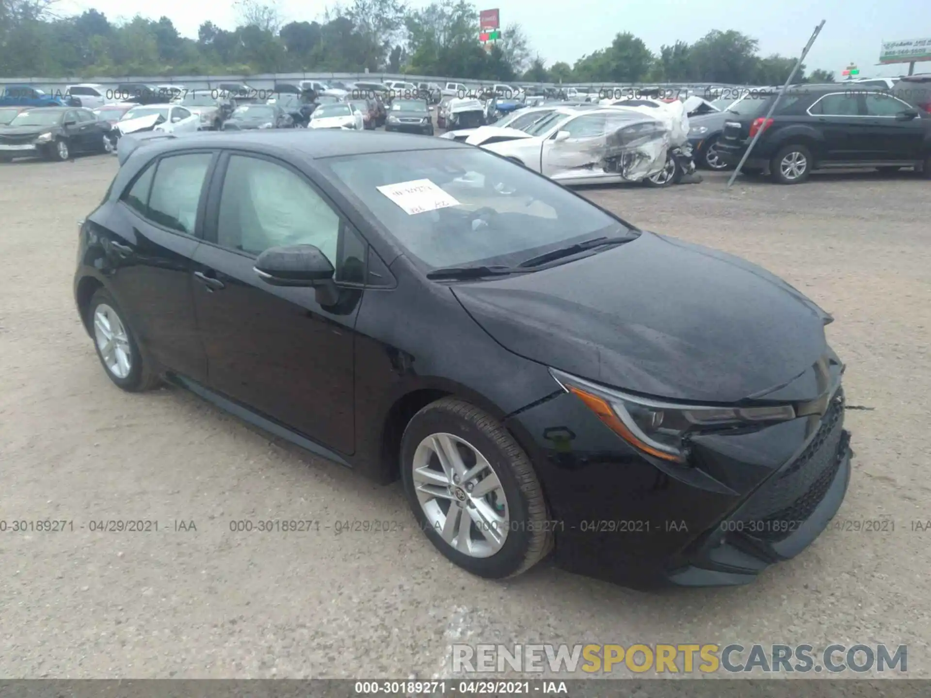 1 Photograph of a damaged car JTND4MBE6M3125977 TOYOTA COROLLA HATCHBACK 2021