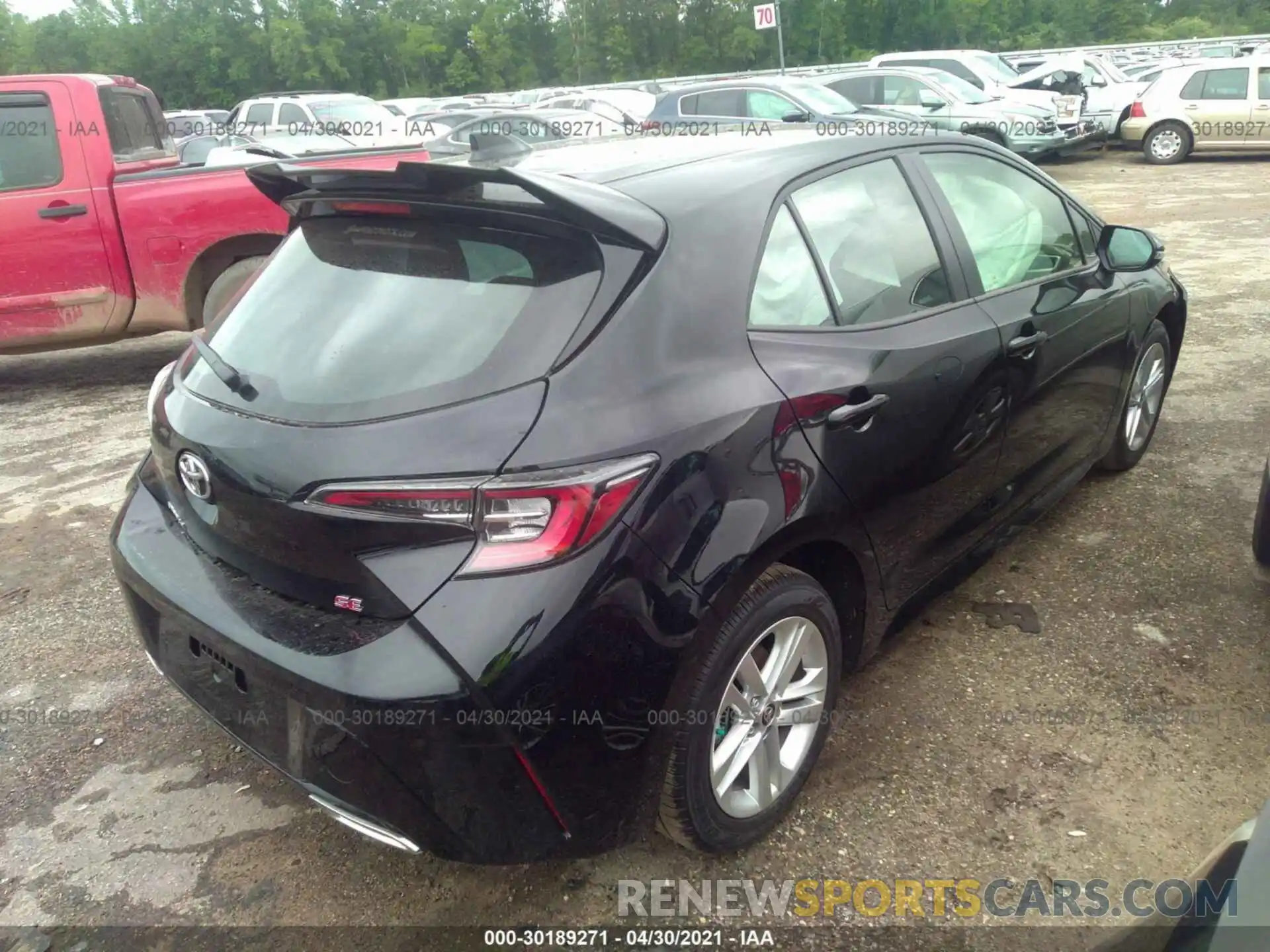 4 Photograph of a damaged car JTND4MBE6M3125977 TOYOTA COROLLA HATCHBACK 2021