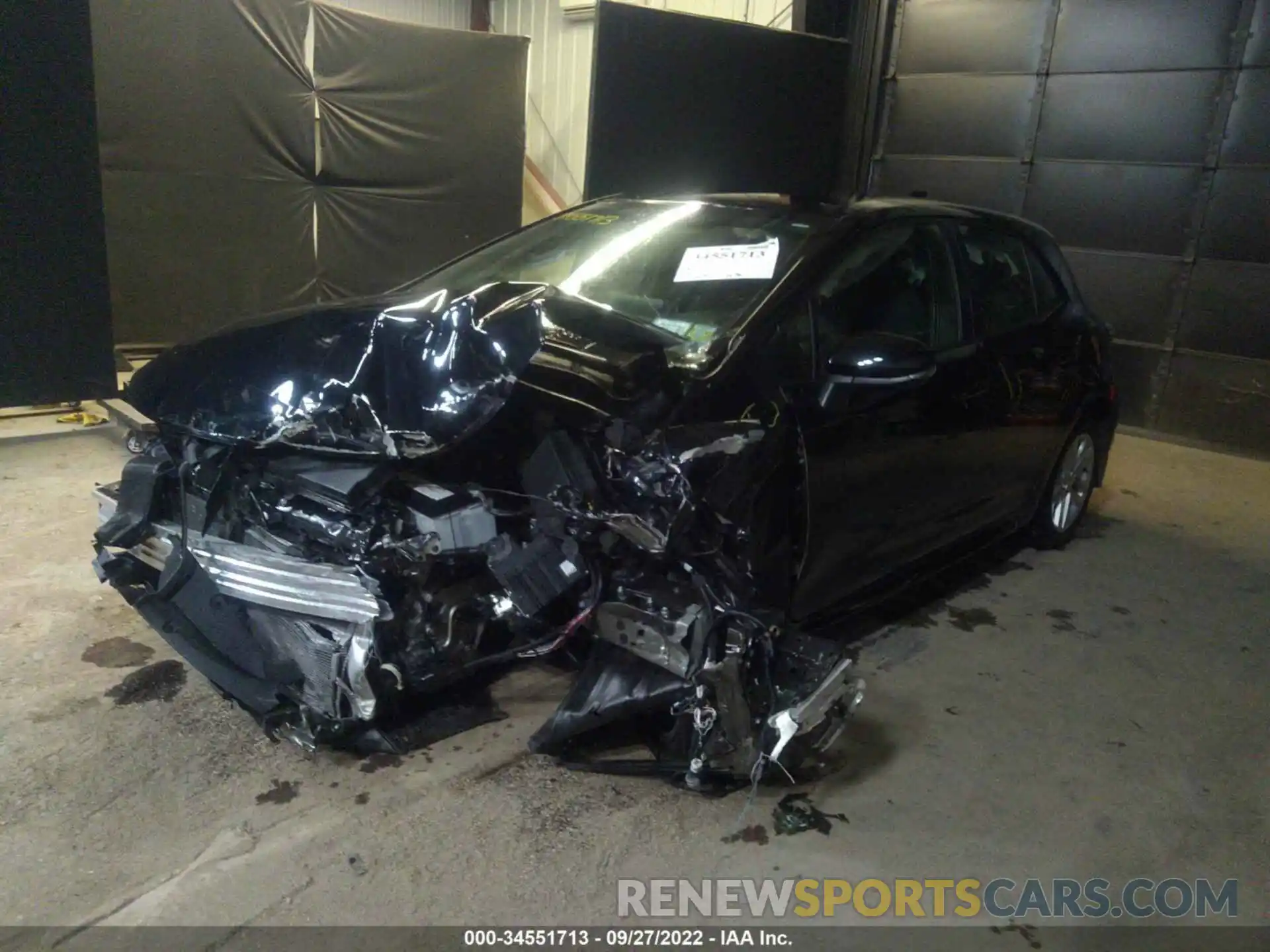 2 Photograph of a damaged car JTND4MBE6M3127499 TOYOTA COROLLA HATCHBACK 2021