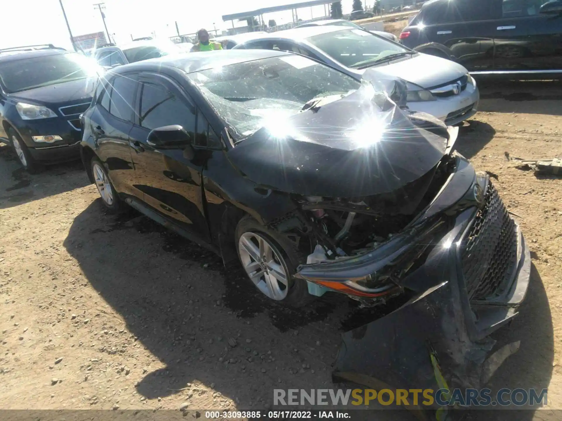 1 Photograph of a damaged car JTND4MBE6M3130113 TOYOTA COROLLA HATCHBACK 2021