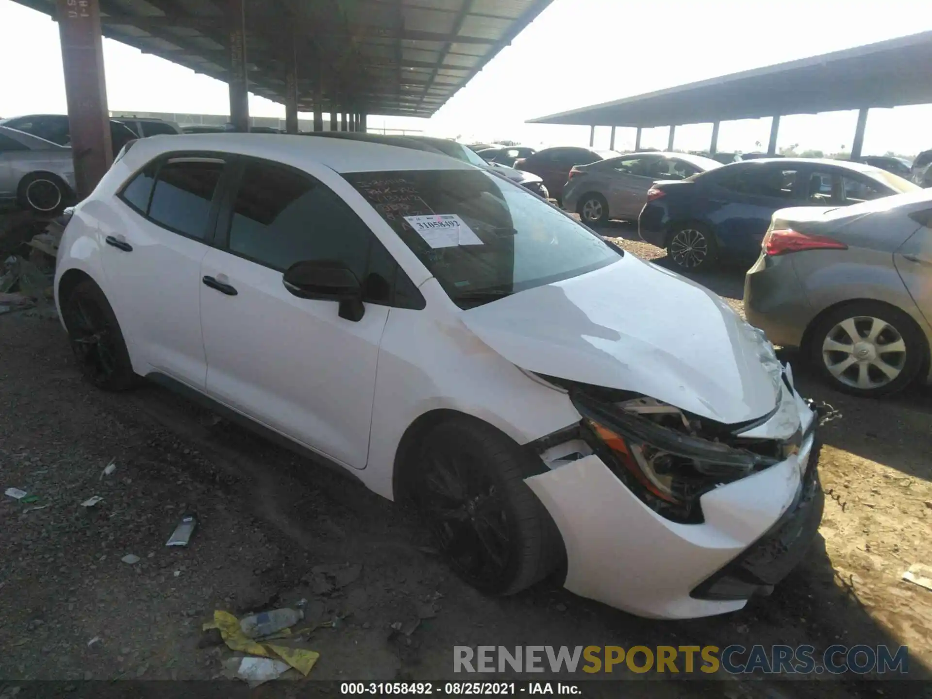 1 Photograph of a damaged car JTND4MBE6M3133612 TOYOTA COROLLA HATCHBACK 2021