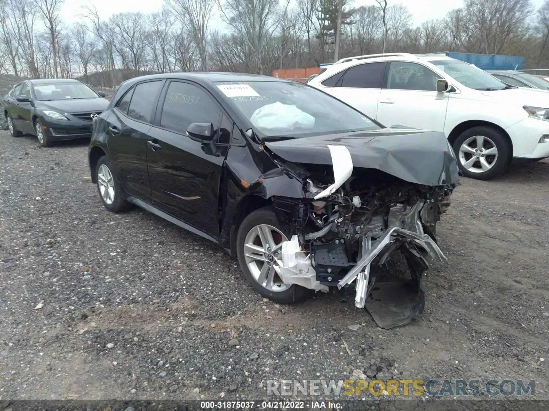 1 Photograph of a damaged car JTND4MBE6M3134257 TOYOTA COROLLA HATCHBACK 2021