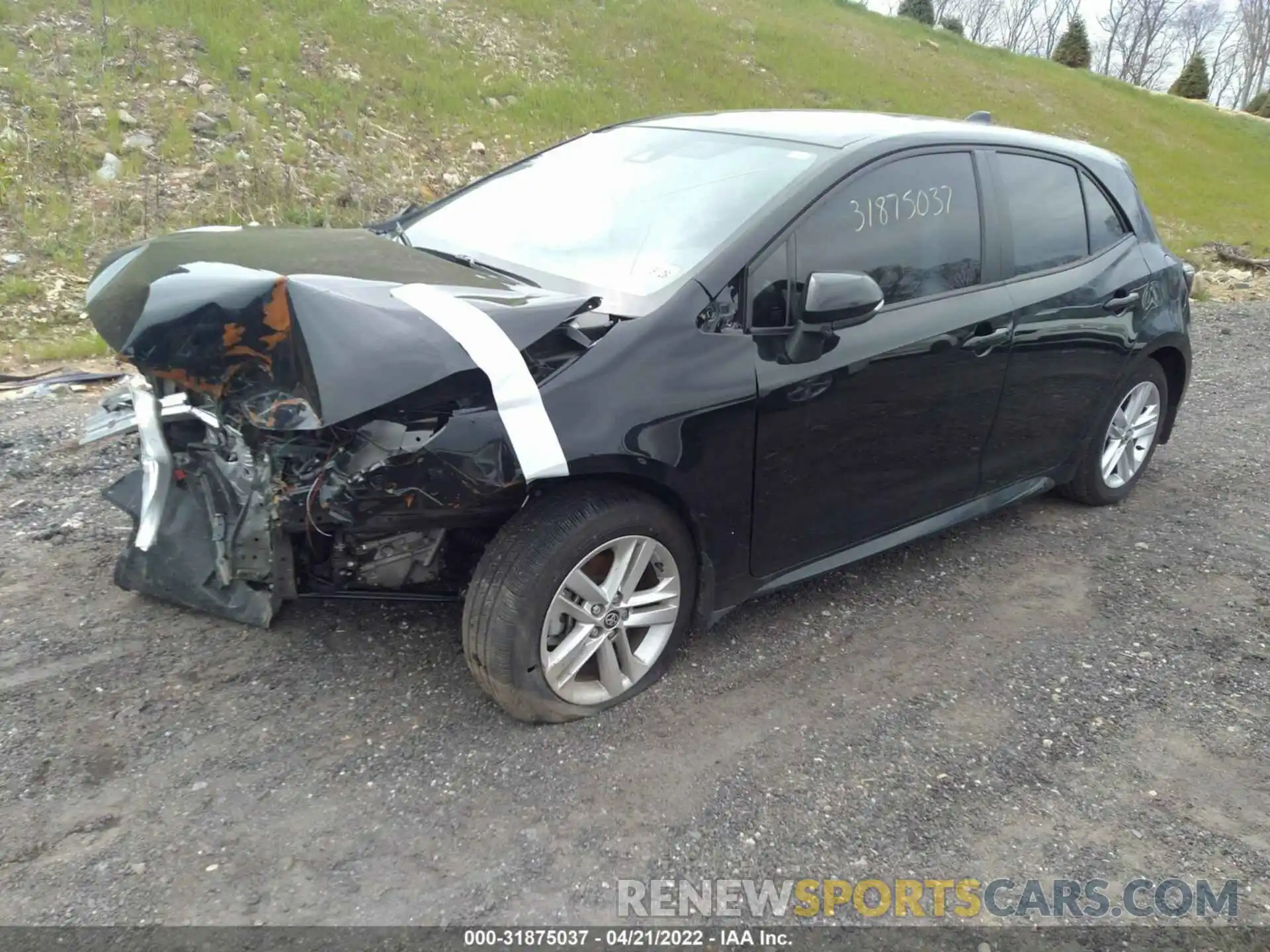 2 Photograph of a damaged car JTND4MBE6M3134257 TOYOTA COROLLA HATCHBACK 2021