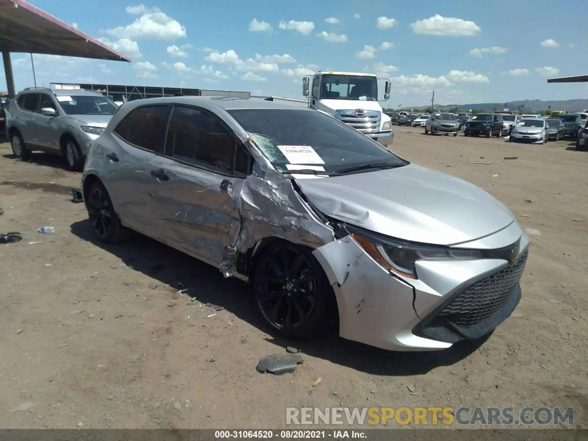 6 Photograph of a damaged car JTND4MBE6M3137126 TOYOTA COROLLA HATCHBACK 2021