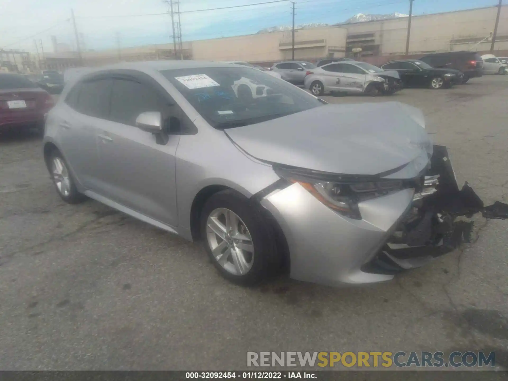 1 Photograph of a damaged car JTND4MBE7M3108198 TOYOTA COROLLA HATCHBACK 2021