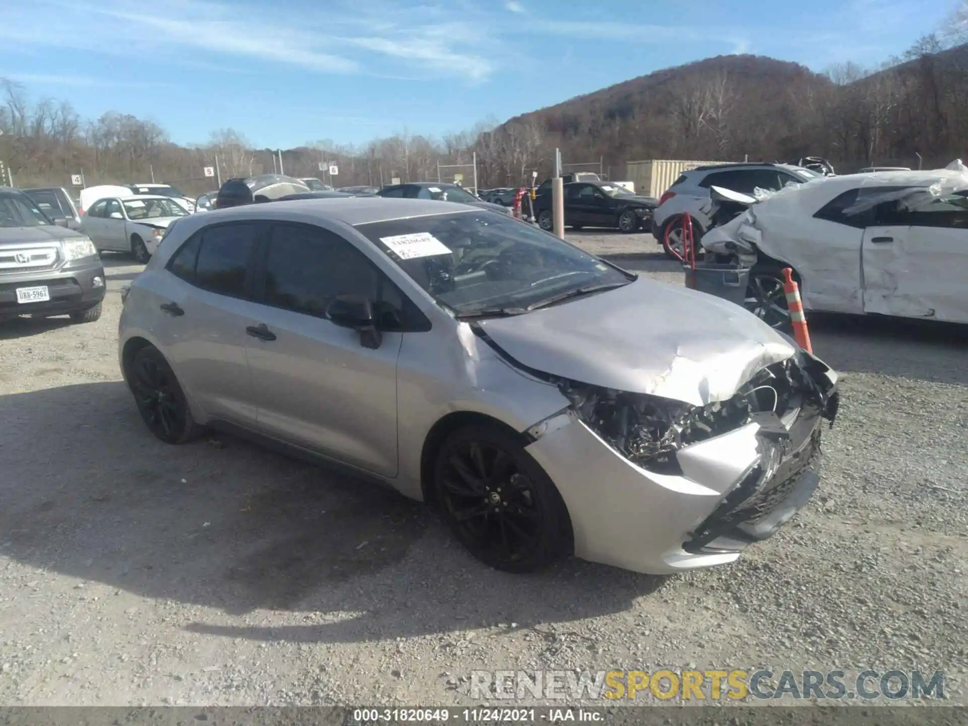 1 Photograph of a damaged car JTND4MBE7M3111344 TOYOTA COROLLA HATCHBACK 2021