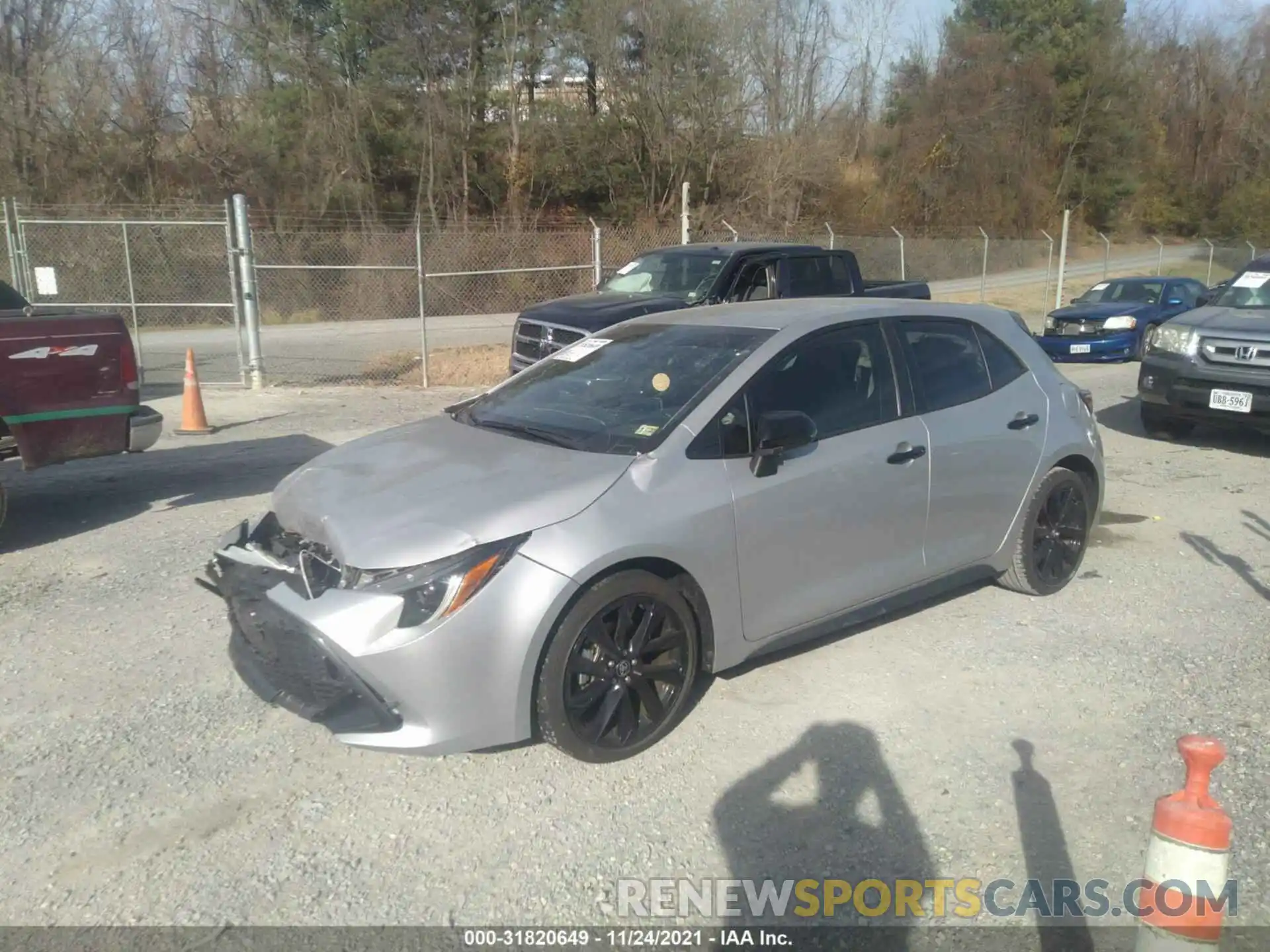 2 Photograph of a damaged car JTND4MBE7M3111344 TOYOTA COROLLA HATCHBACK 2021