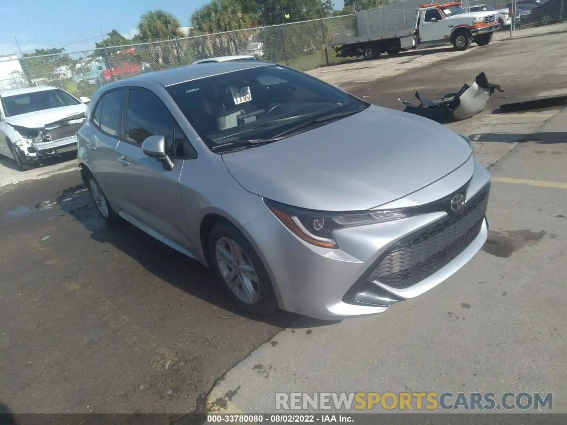 1 Photograph of a damaged car JTND4MBE7M3113496 TOYOTA COROLLA HATCHBACK 2021