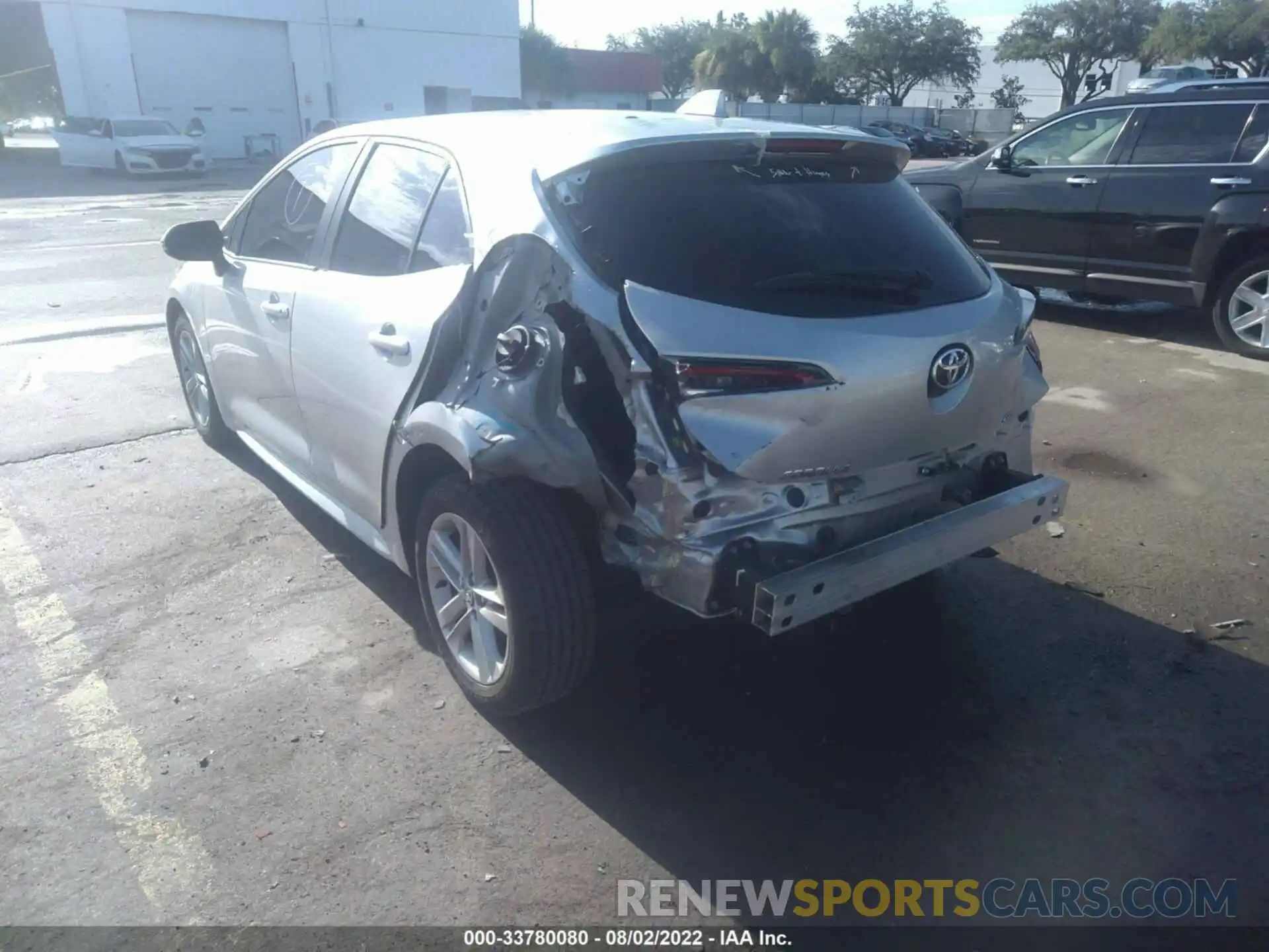 3 Photograph of a damaged car JTND4MBE7M3113496 TOYOTA COROLLA HATCHBACK 2021