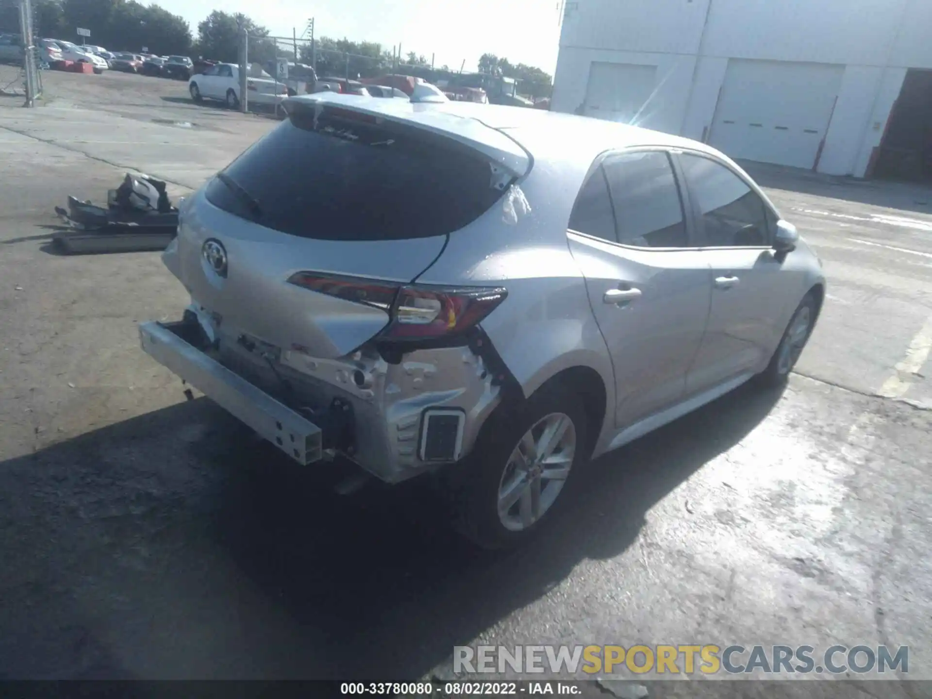 4 Photograph of a damaged car JTND4MBE7M3113496 TOYOTA COROLLA HATCHBACK 2021