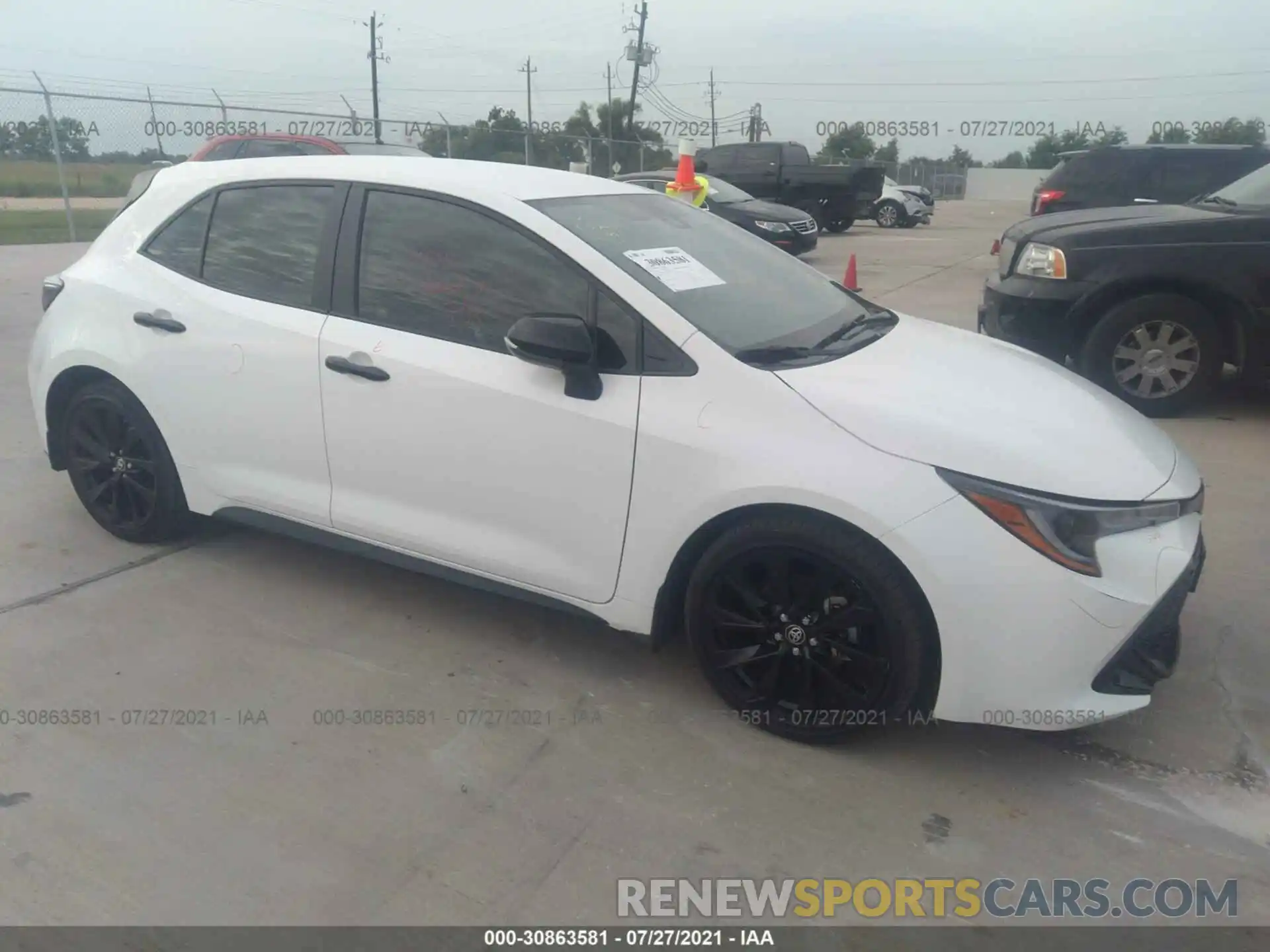 1 Photograph of a damaged car JTND4MBE8M3106542 TOYOTA COROLLA HATCHBACK 2021