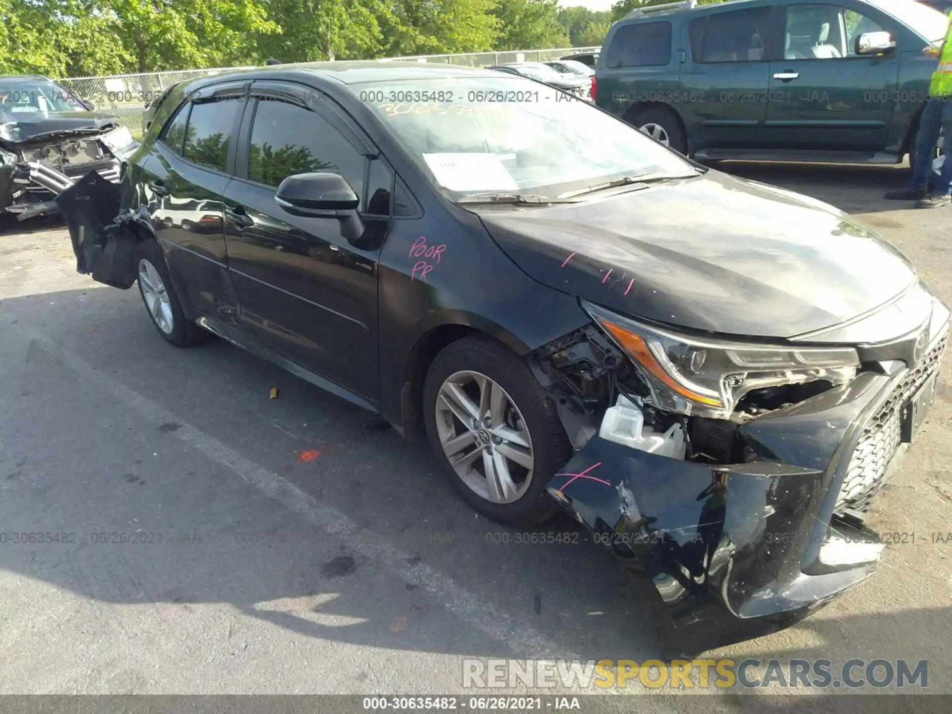 6 Photograph of a damaged car JTND4MBE8M3108534 TOYOTA COROLLA HATCHBACK 2021