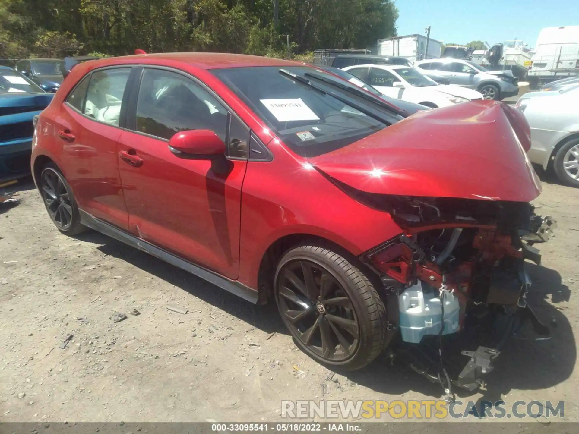 1 Photograph of a damaged car JTND4MBE8M3109182 TOYOTA COROLLA HATCHBACK 2021