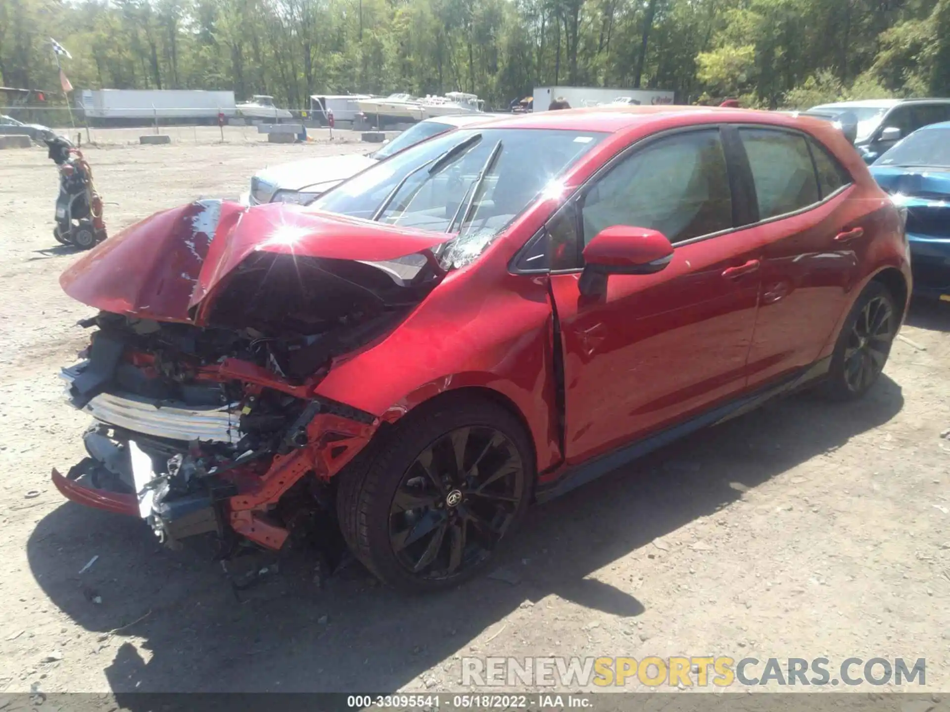 2 Photograph of a damaged car JTND4MBE8M3109182 TOYOTA COROLLA HATCHBACK 2021