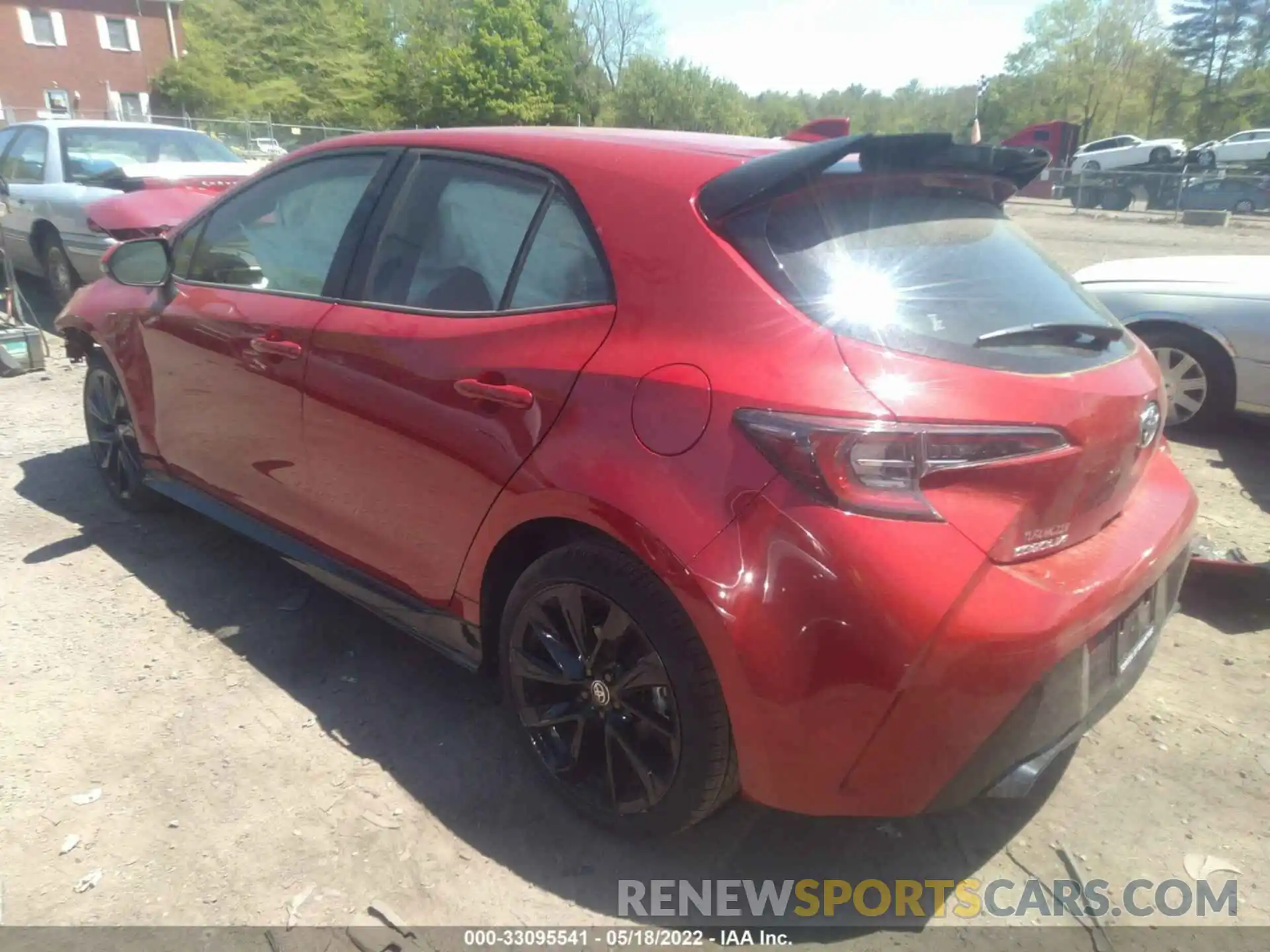 3 Photograph of a damaged car JTND4MBE8M3109182 TOYOTA COROLLA HATCHBACK 2021