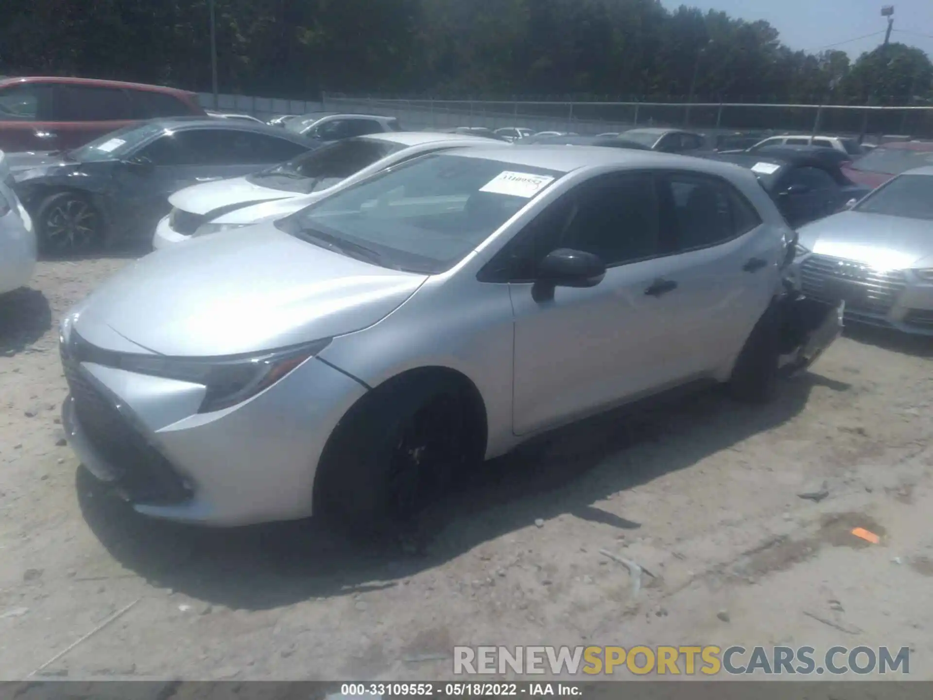 2 Photograph of a damaged car JTND4MBE8M3109988 TOYOTA COROLLA HATCHBACK 2021