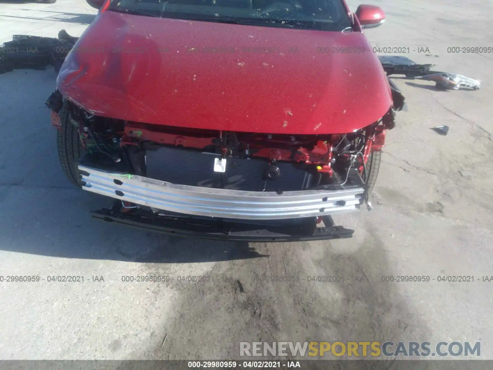 6 Photograph of a damaged car JTND4MBE8M3113779 TOYOTA COROLLA HATCHBACK 2021