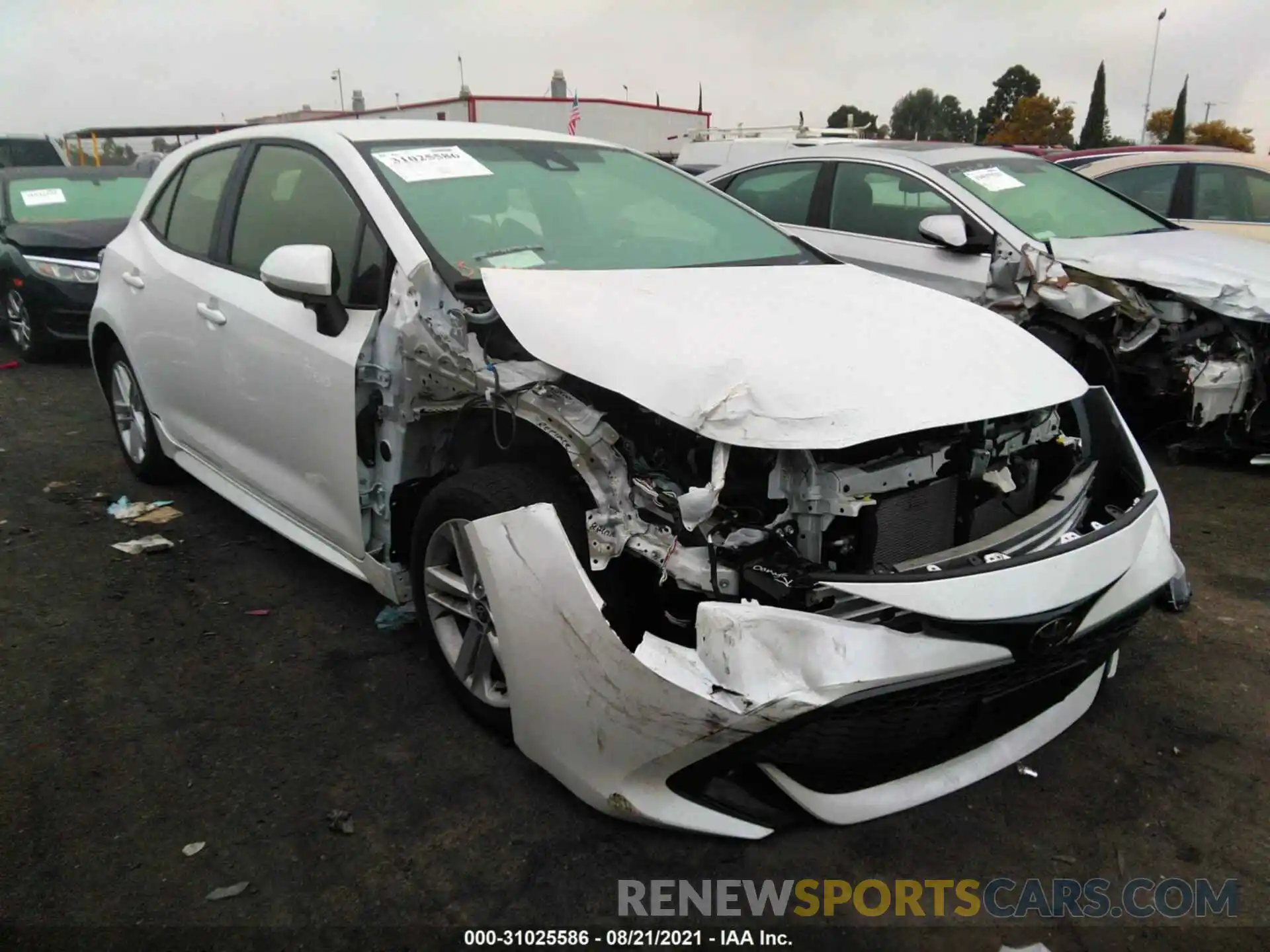 1 Photograph of a damaged car JTND4MBE8M3124281 TOYOTA COROLLA HATCHBACK 2021