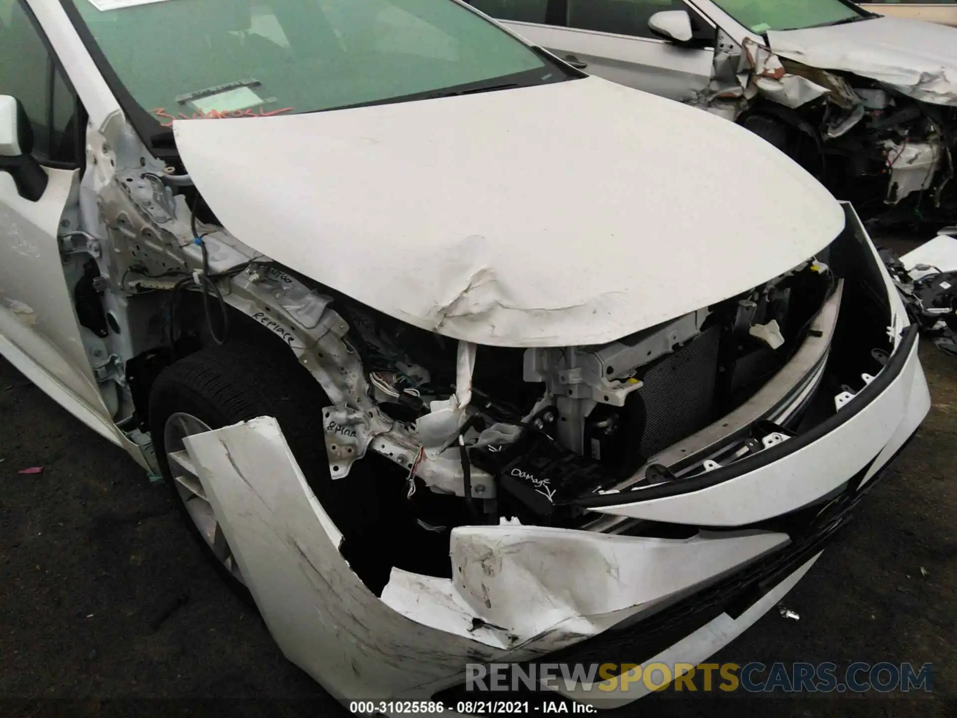 6 Photograph of a damaged car JTND4MBE8M3124281 TOYOTA COROLLA HATCHBACK 2021