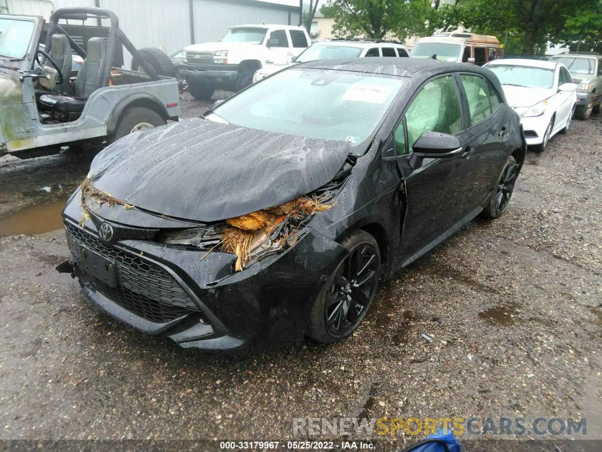 2 Photograph of a damaged car JTND4MBE8M3124717 TOYOTA COROLLA HATCHBACK 2021