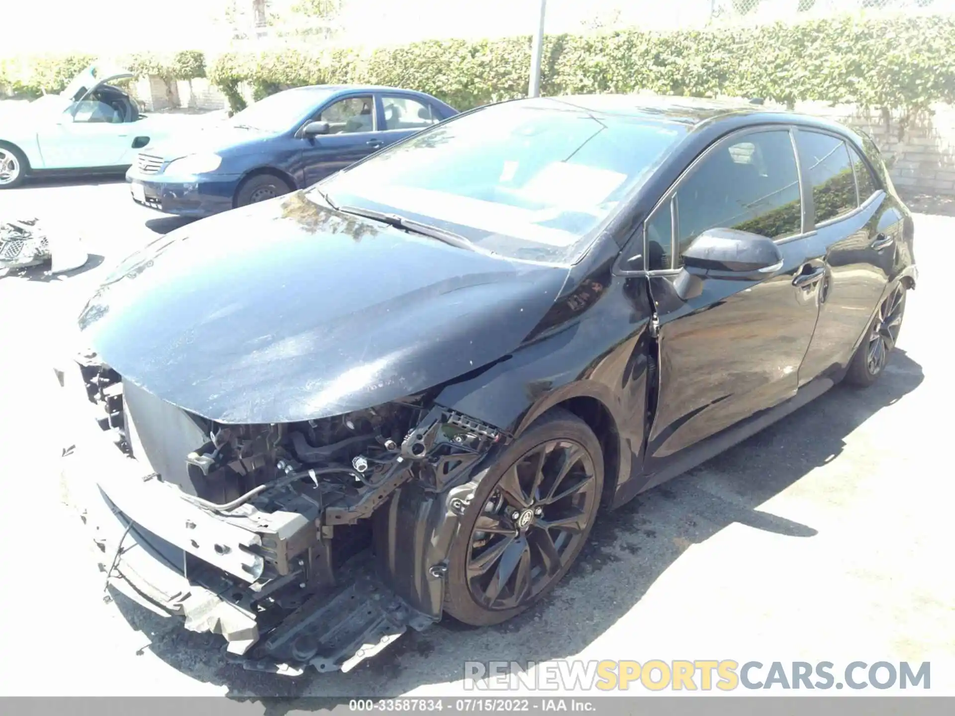 2 Photograph of a damaged car JTND4MBE8M3132395 TOYOTA COROLLA HATCHBACK 2021