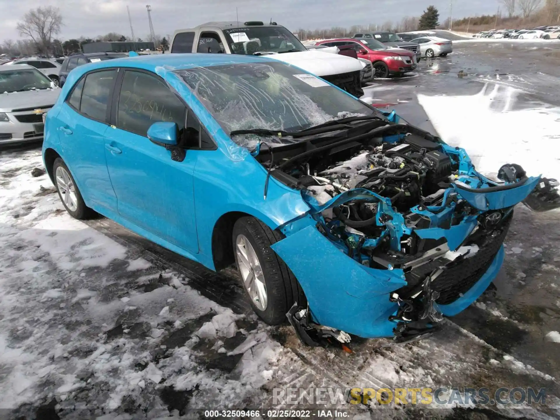 1 Photograph of a damaged car JTND4MBE8M3132641 TOYOTA COROLLA HATCHBACK 2021