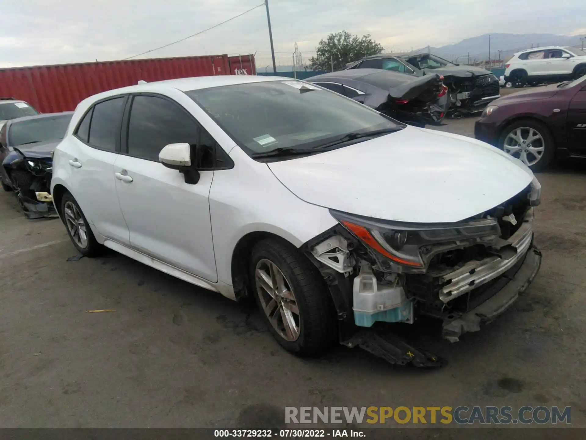 1 Photograph of a damaged car JTND4MBE9M3107697 TOYOTA COROLLA HATCHBACK 2021