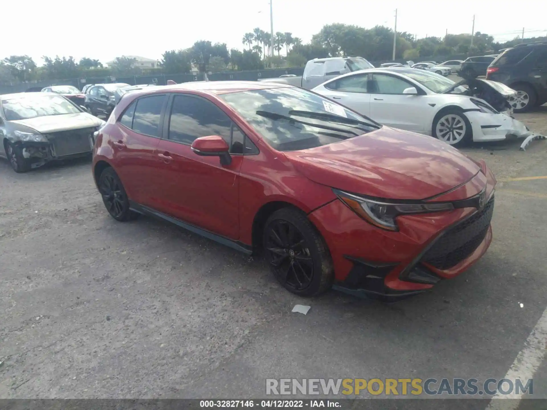 1 Photograph of a damaged car JTND4MBE9M3113287 TOYOTA COROLLA HATCHBACK 2021