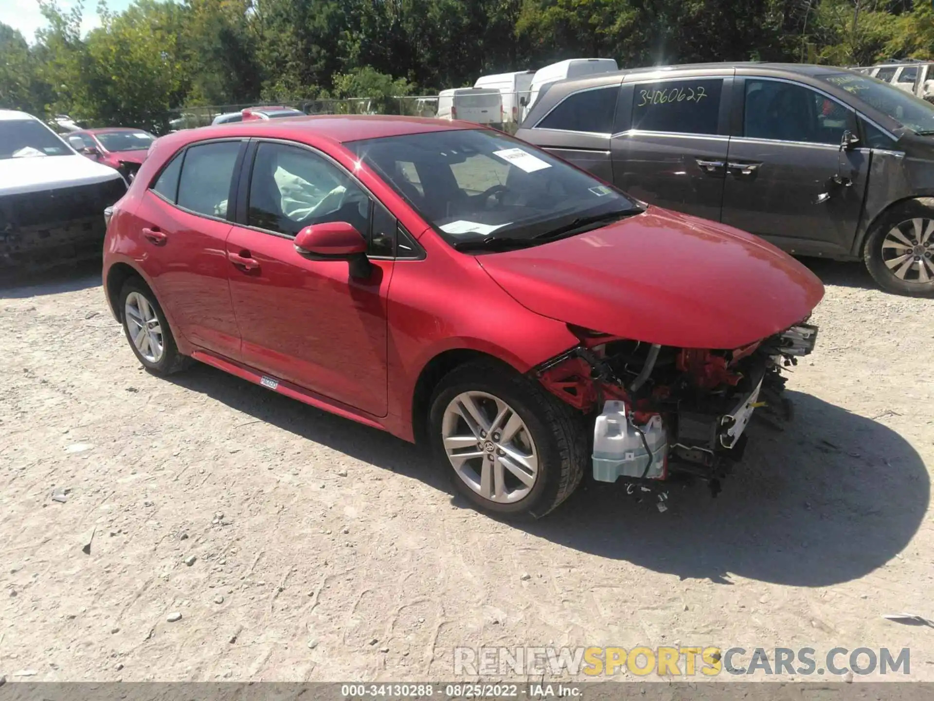 1 Photograph of a damaged car JTND4MBE9M3119770 TOYOTA COROLLA HATCHBACK 2021