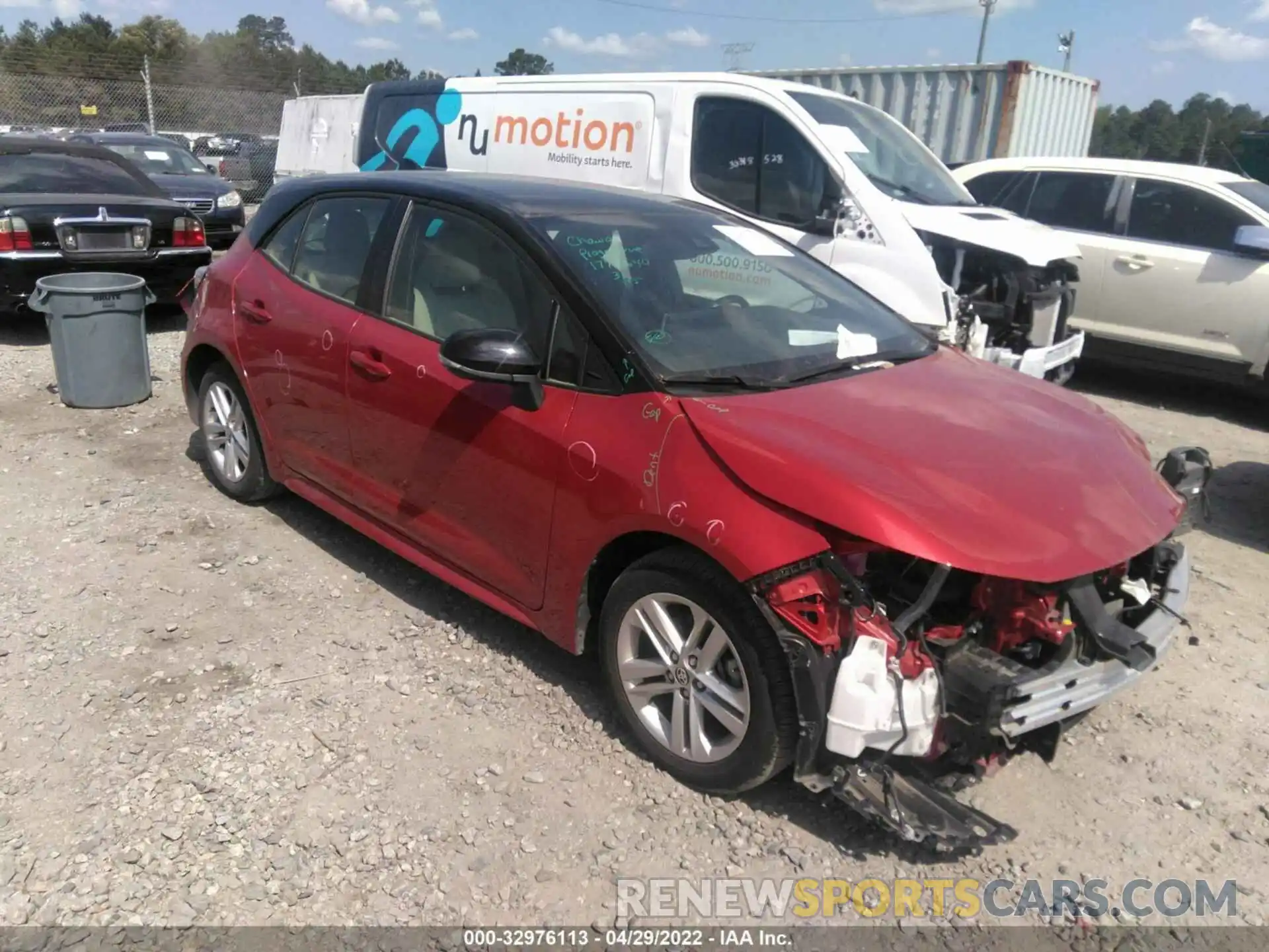 1 Photograph of a damaged car JTND4MBE9M3121583 TOYOTA COROLLA HATCHBACK 2021