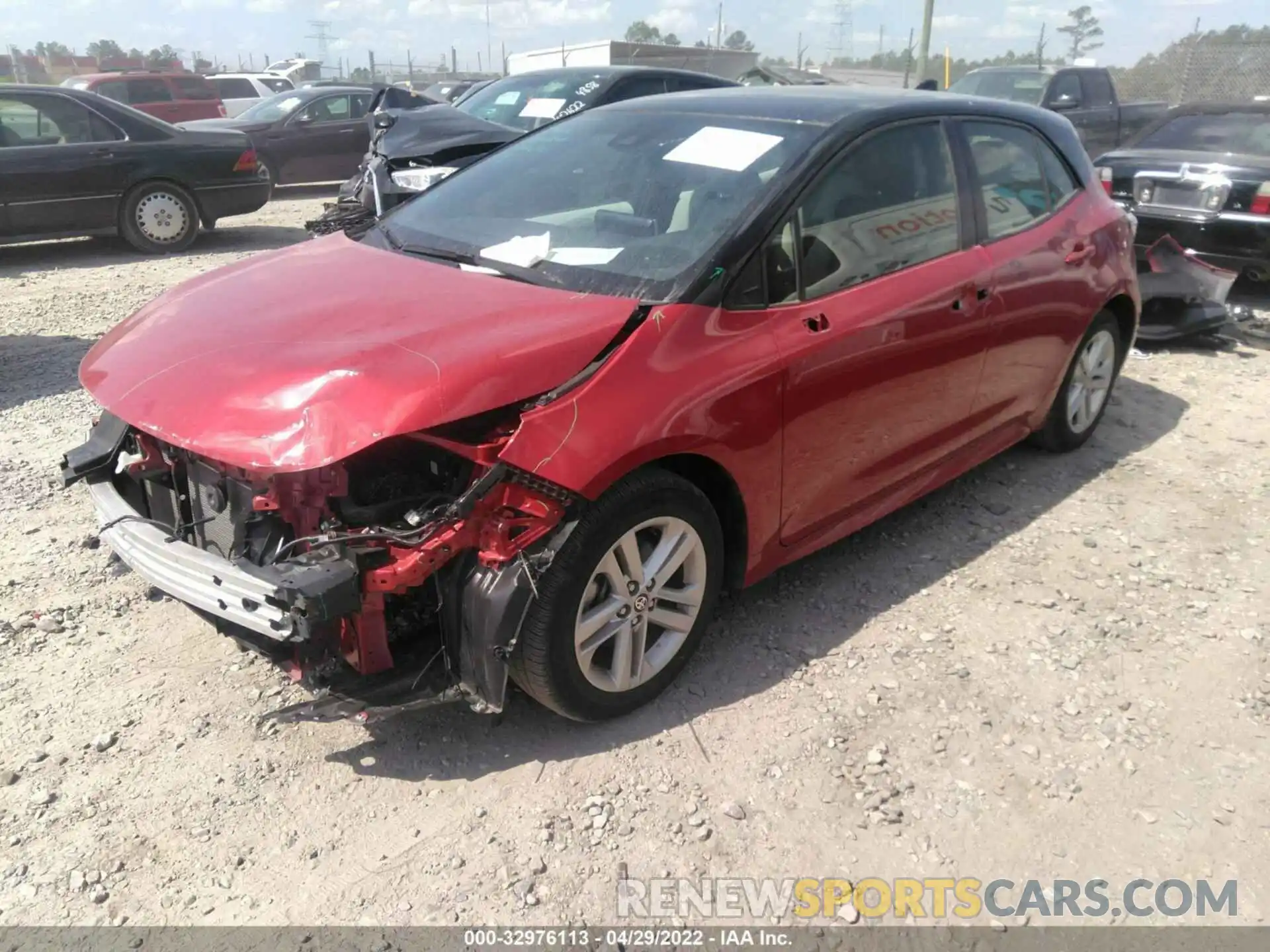 2 Photograph of a damaged car JTND4MBE9M3121583 TOYOTA COROLLA HATCHBACK 2021