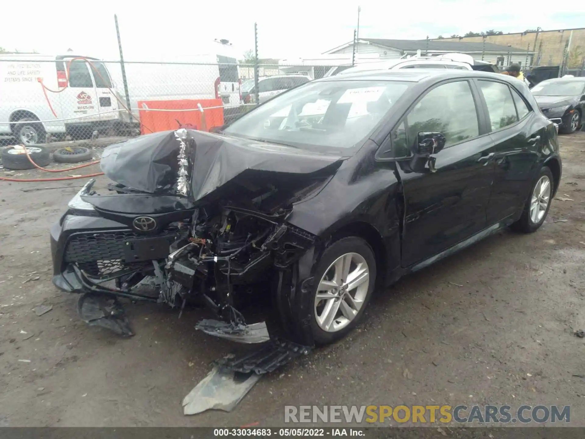 2 Photograph of a damaged car JTND4MBE9M3123575 TOYOTA COROLLA HATCHBACK 2021