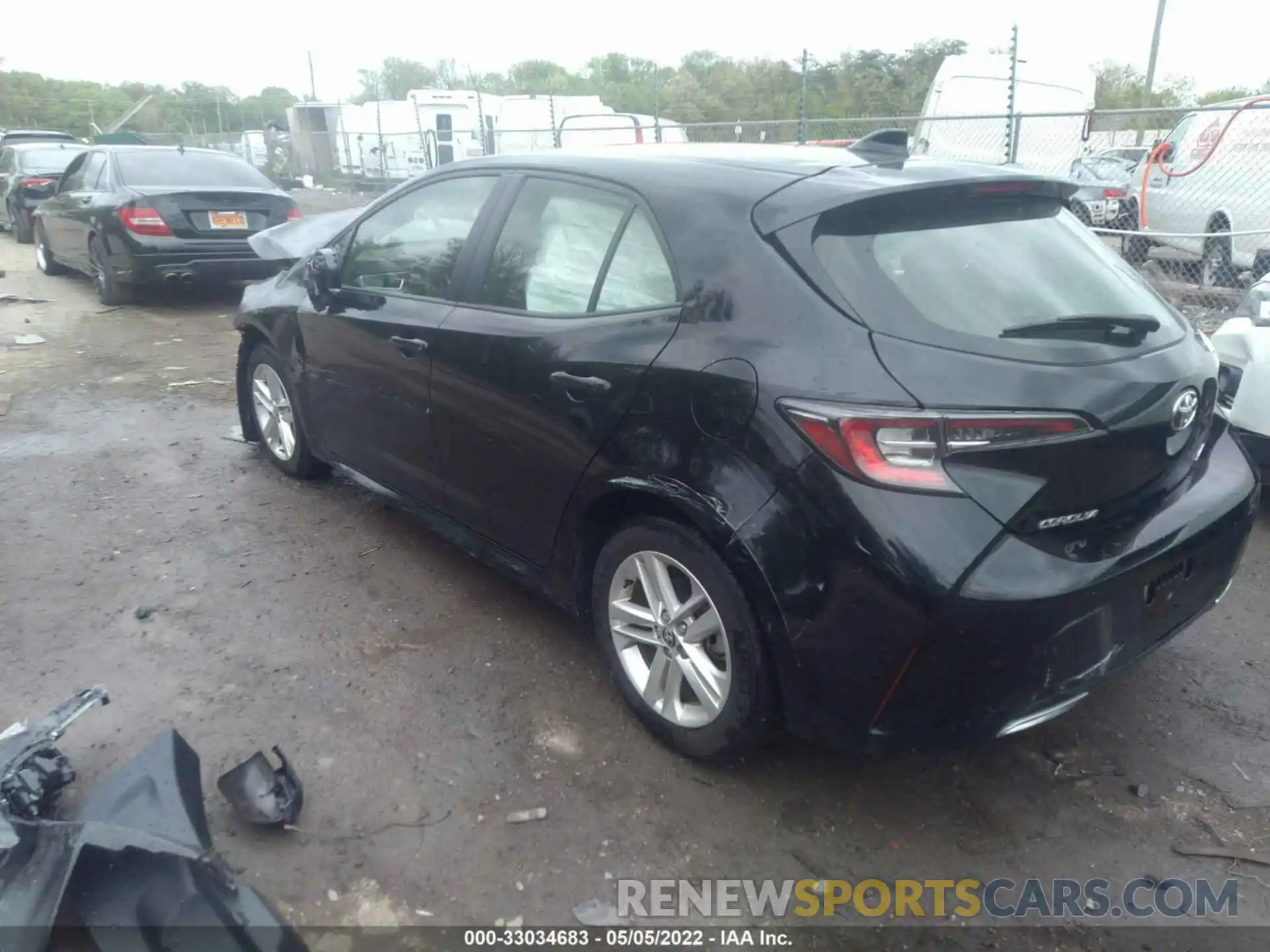 3 Photograph of a damaged car JTND4MBE9M3123575 TOYOTA COROLLA HATCHBACK 2021