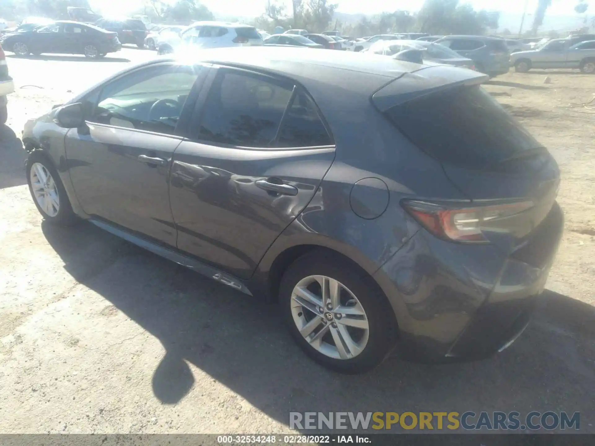 3 Photograph of a damaged car JTND4MBE9M3125262 TOYOTA COROLLA HATCHBACK 2021