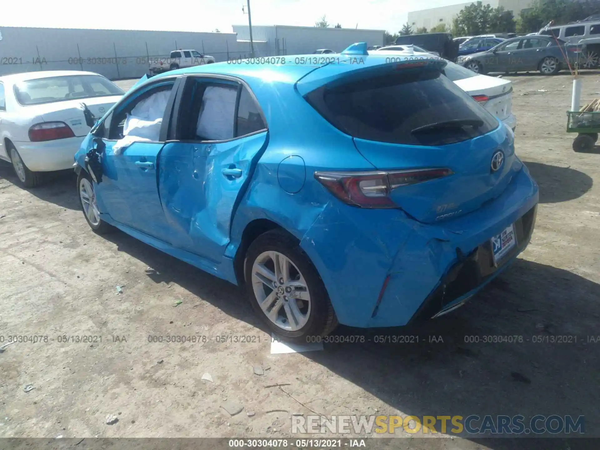 3 Photograph of a damaged car JTND4MBE9M3125603 TOYOTA COROLLA HATCHBACK 2021