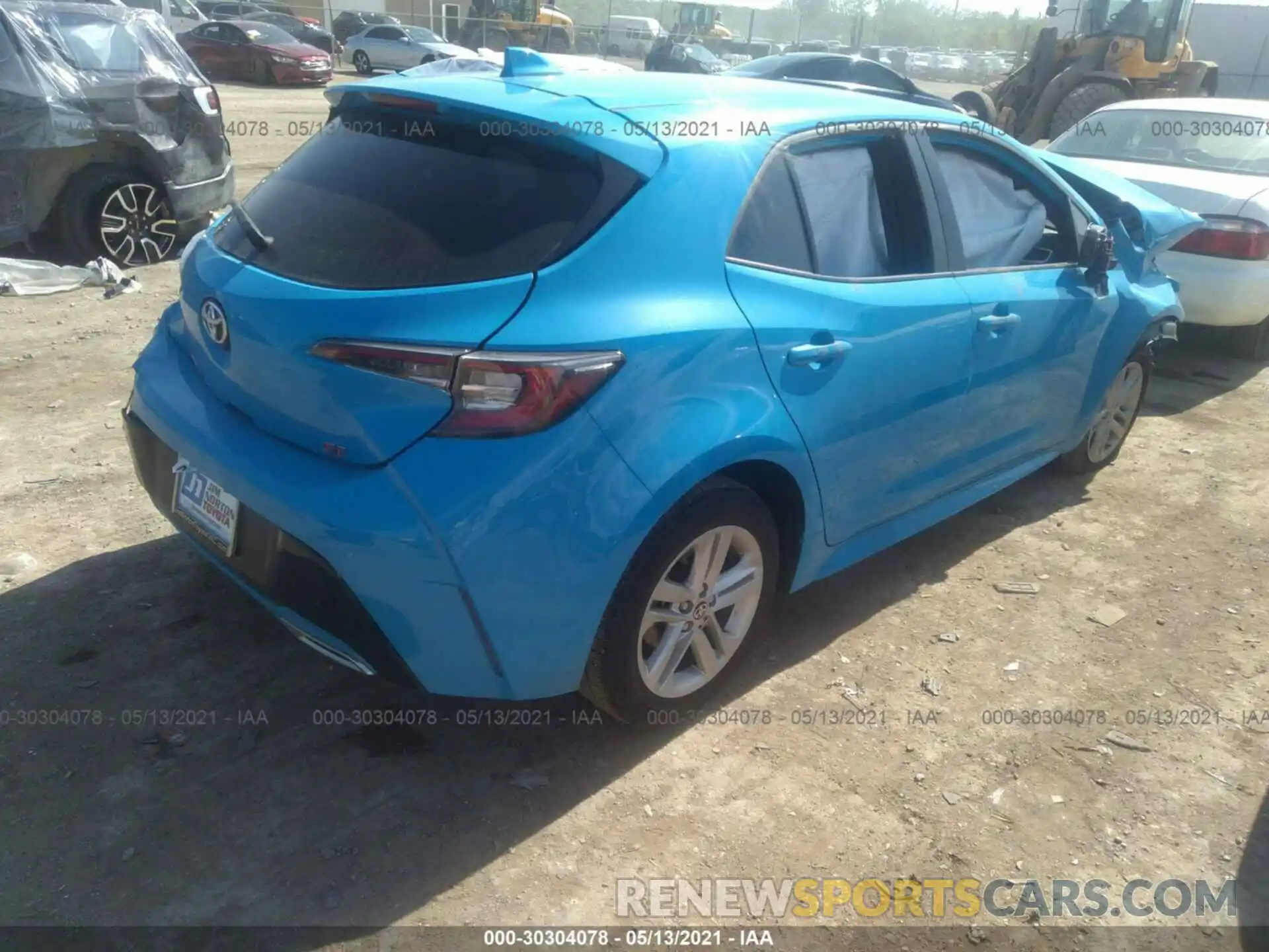 4 Photograph of a damaged car JTND4MBE9M3125603 TOYOTA COROLLA HATCHBACK 2021