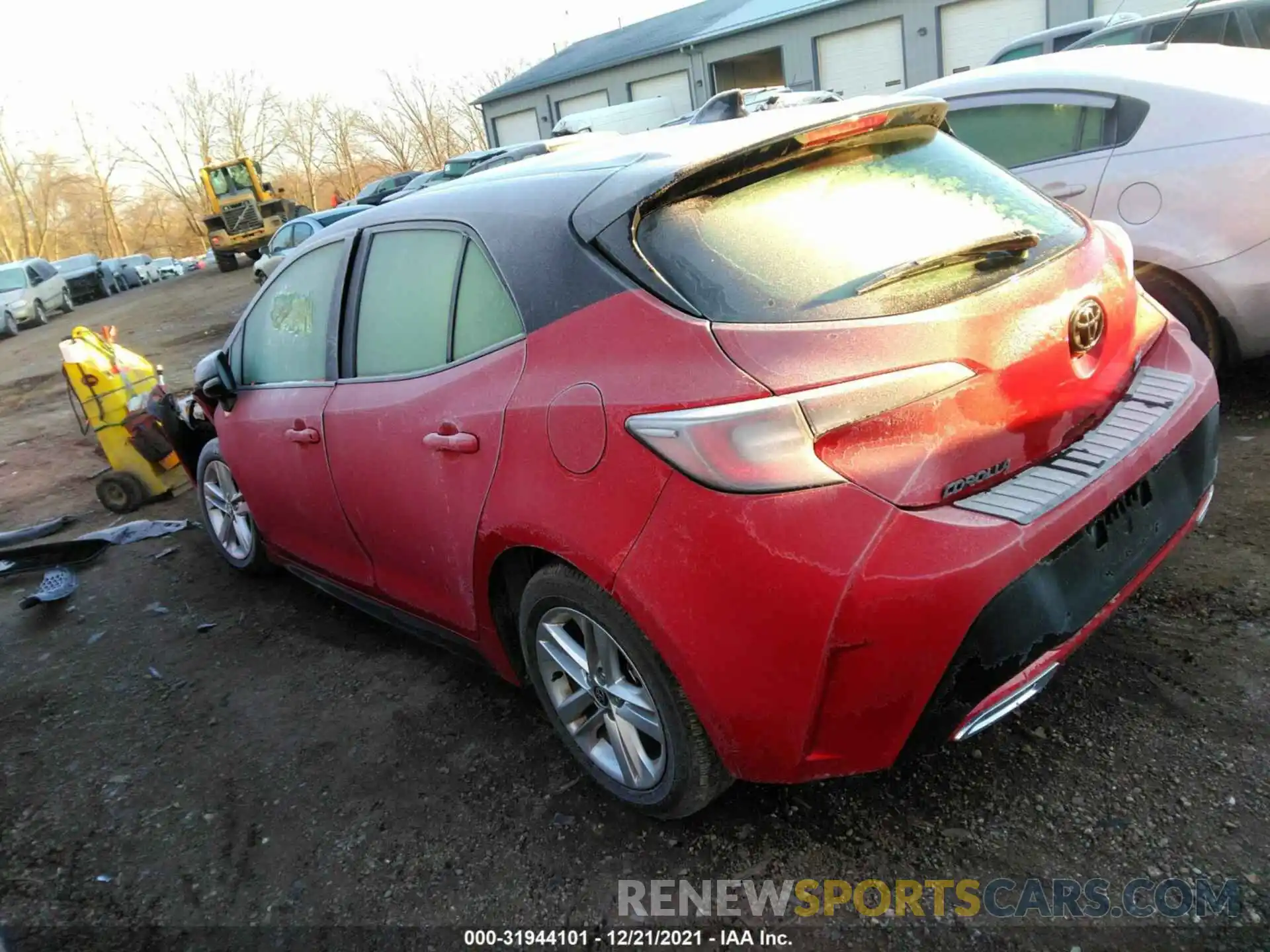 3 Photograph of a damaged car JTND4MBE9M3135032 TOYOTA COROLLA HATCHBACK 2021