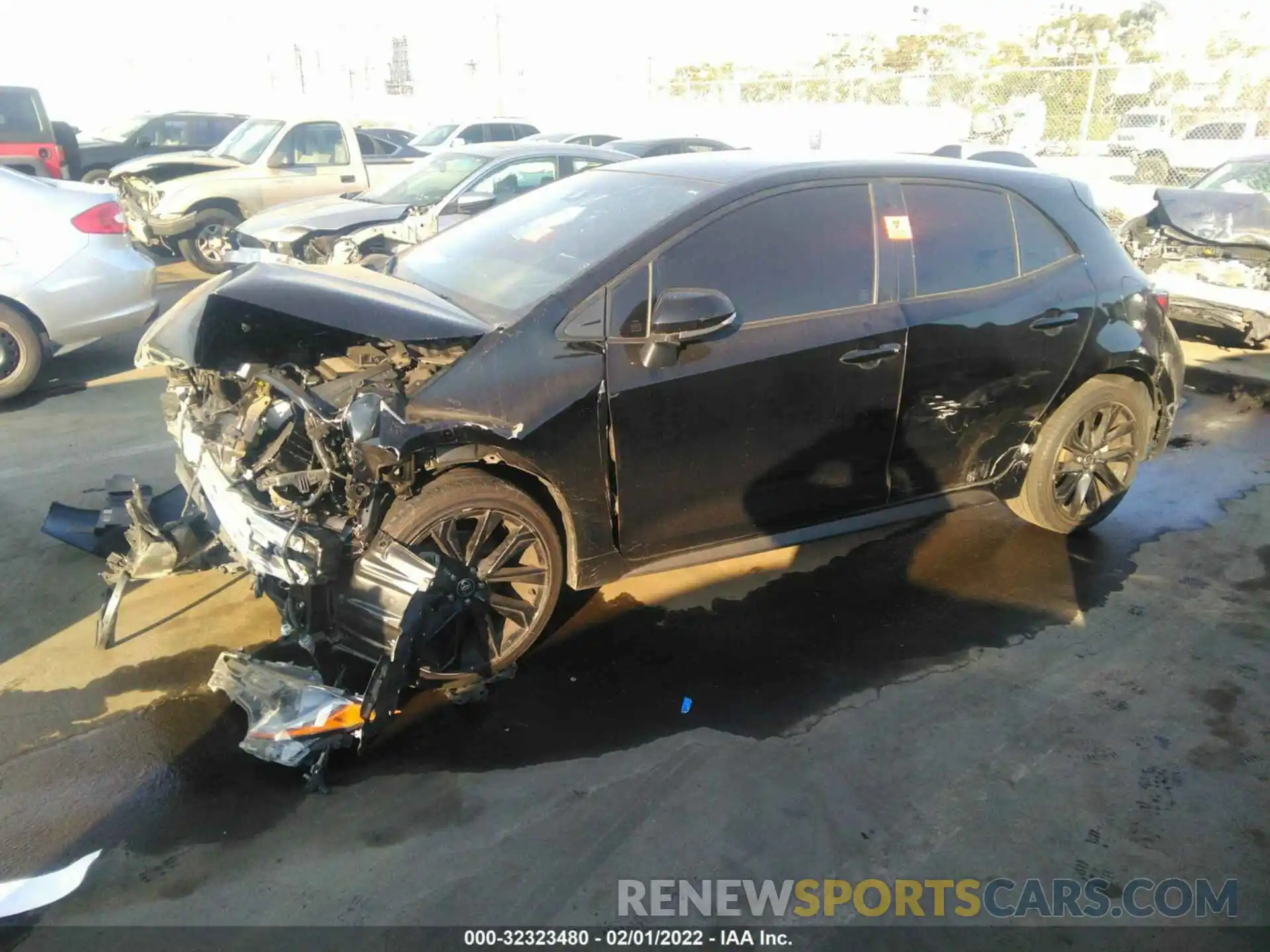 2 Photograph of a damaged car JTND4MBE9M3139159 TOYOTA COROLLA HATCHBACK 2021