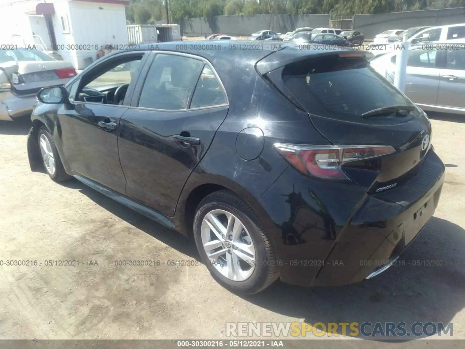 3 Photograph of a damaged car JTND4MBEXM3105876 TOYOTA COROLLA HATCHBACK 2021