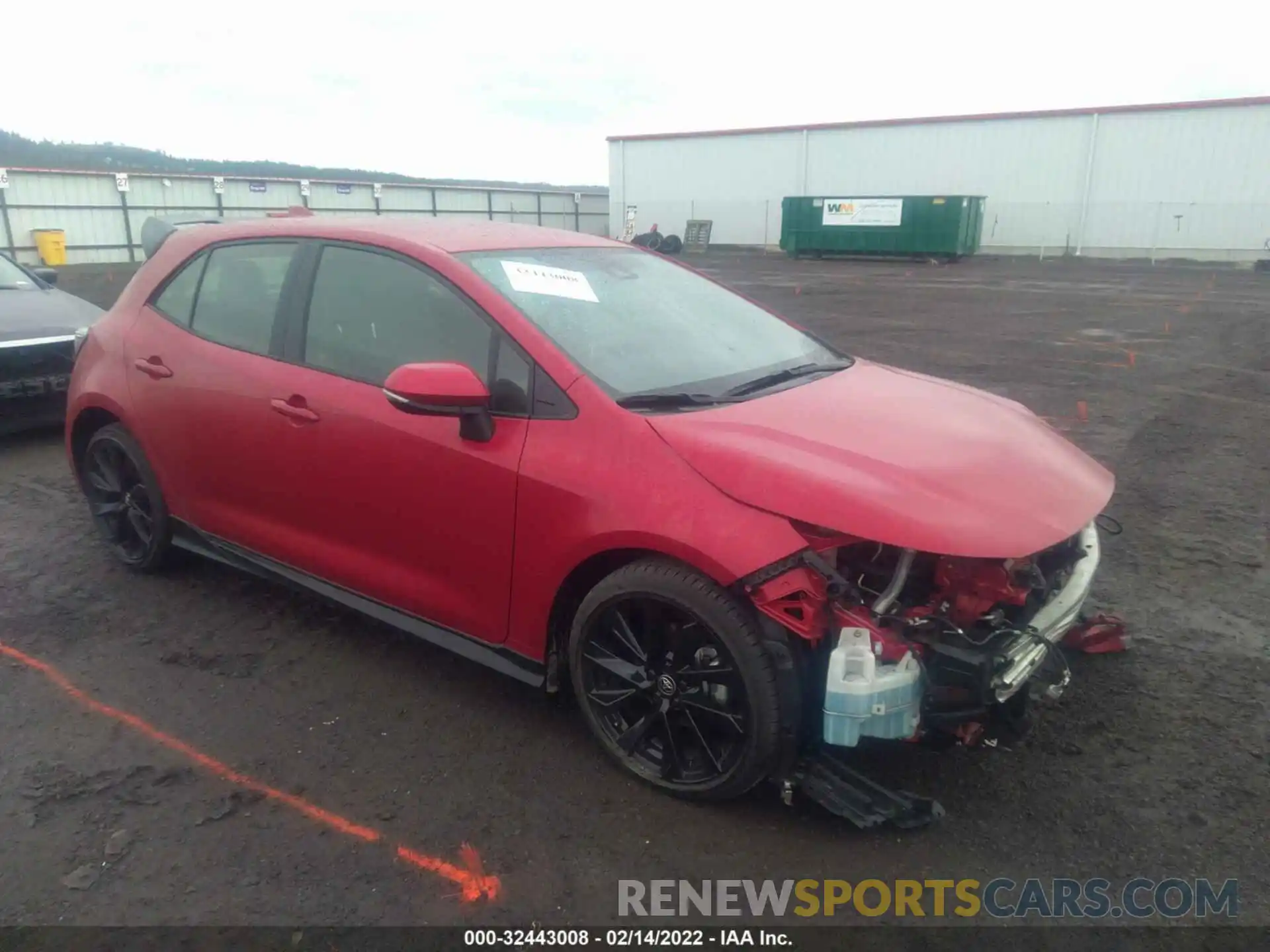 1 Photograph of a damaged car JTND4MBEXM3108356 TOYOTA COROLLA HATCHBACK 2021