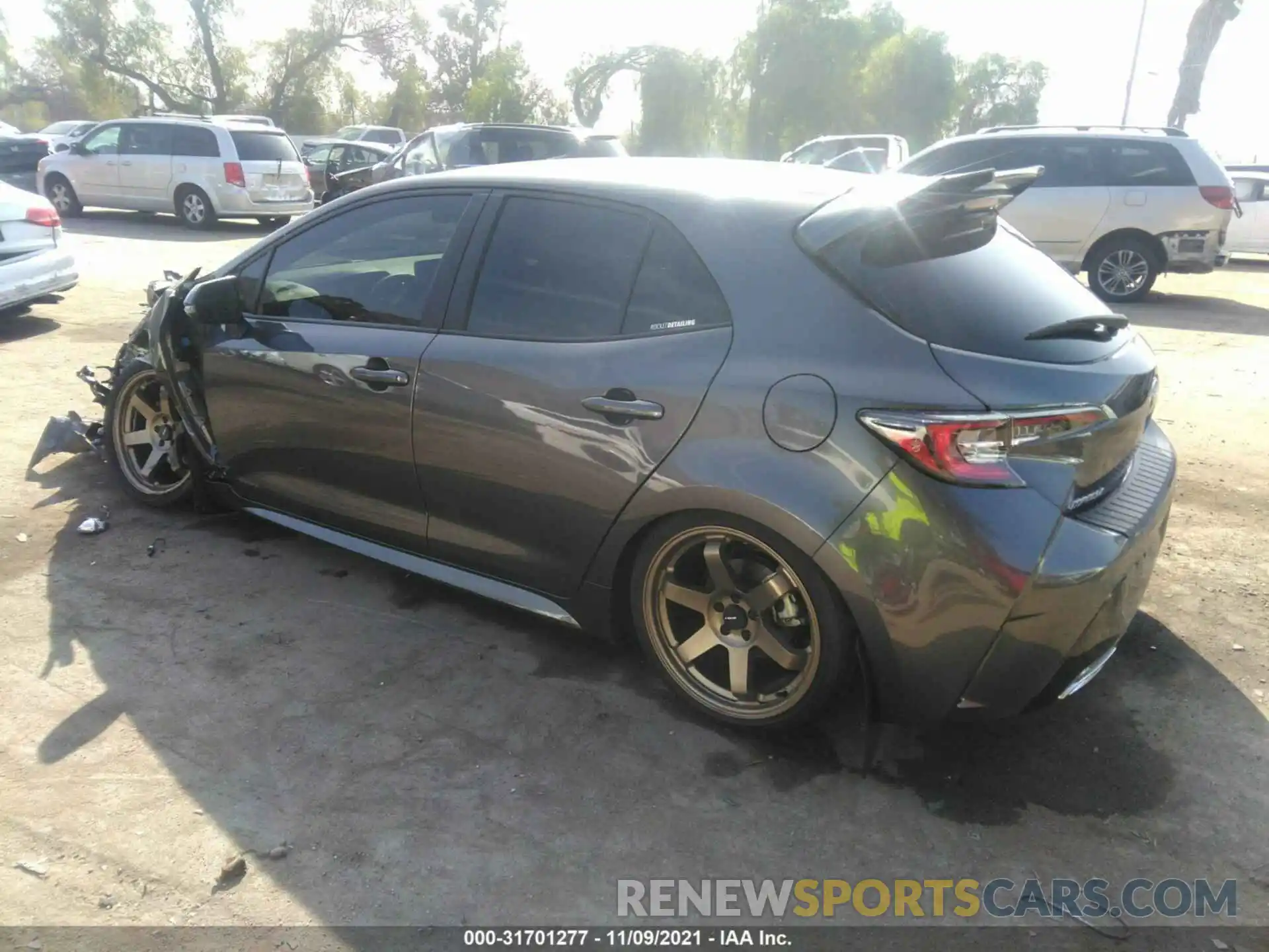 3 Photograph of a damaged car JTND4MBEXM3119289 TOYOTA COROLLA HATCHBACK 2021