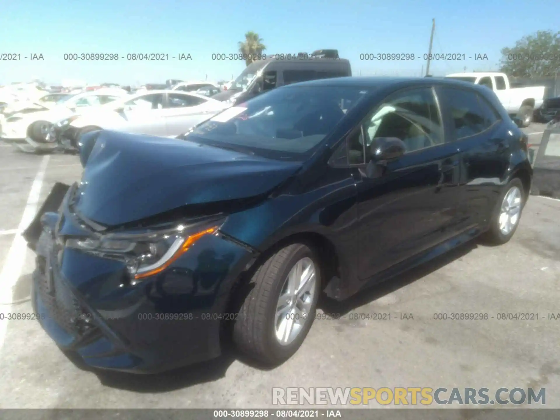 2 Photograph of a damaged car JTND4MBEXM3119292 TOYOTA COROLLA HATCHBACK 2021