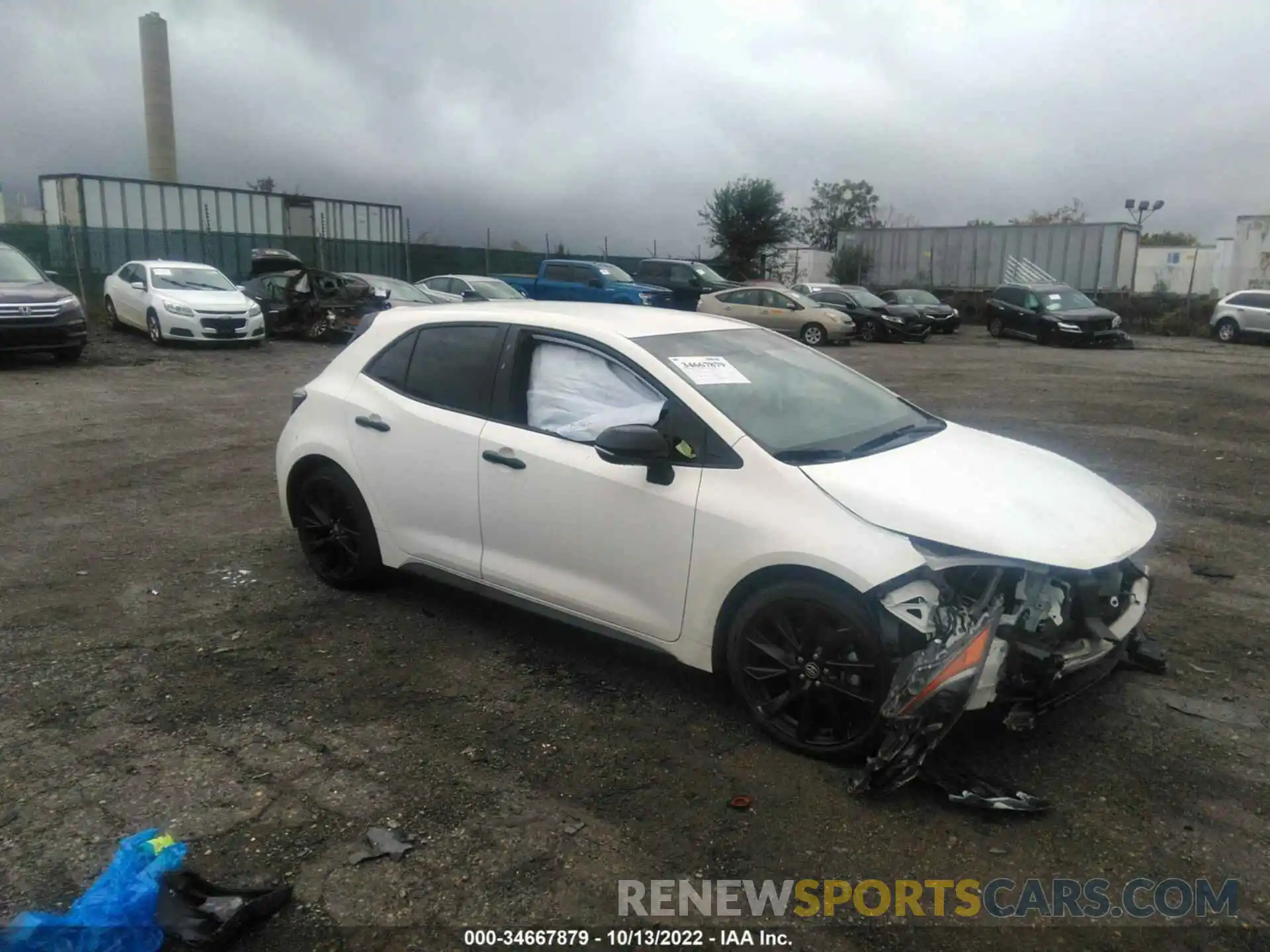 1 Photograph of a damaged car JTND4MBEXM3122502 TOYOTA COROLLA HATCHBACK 2021