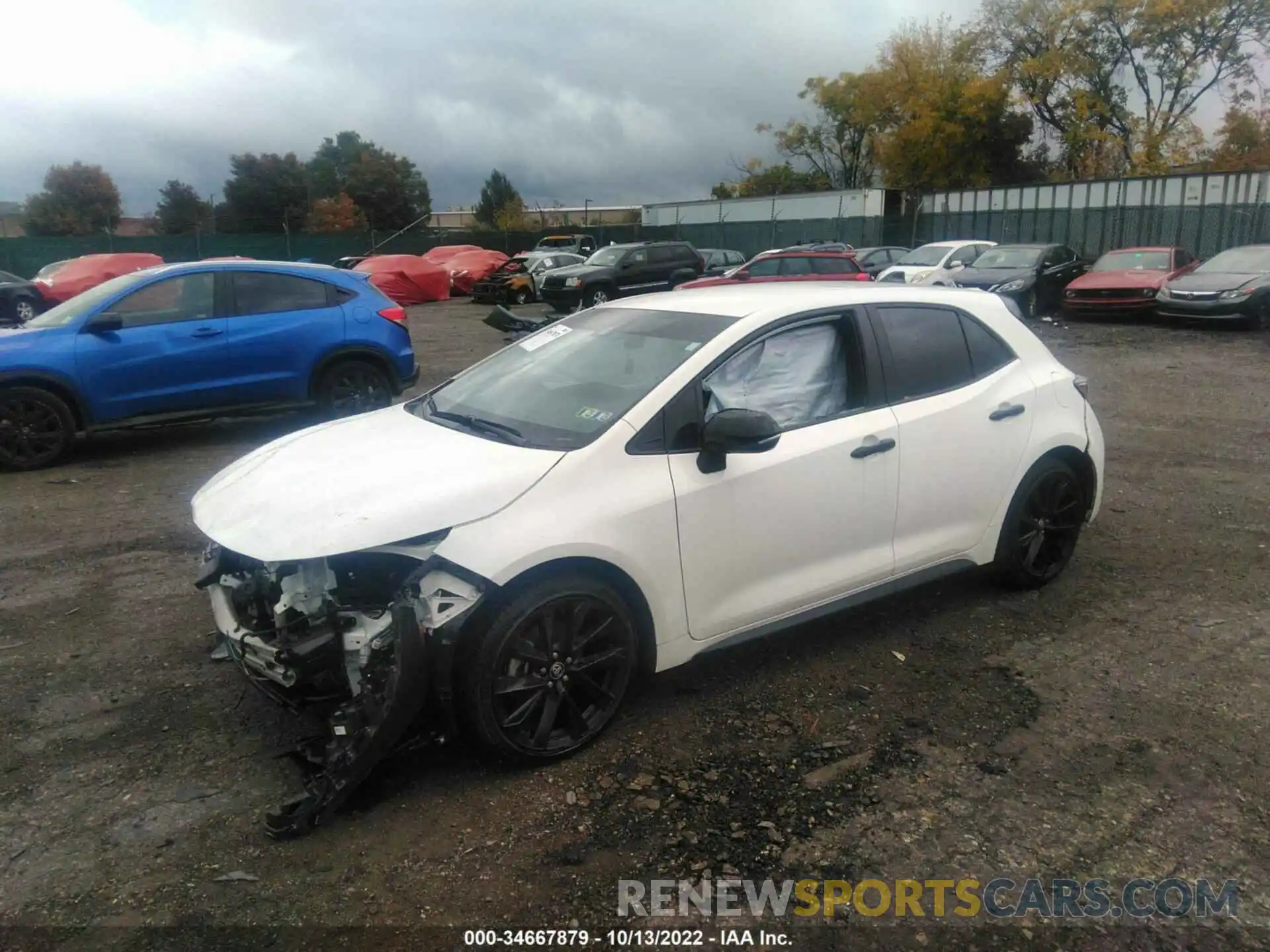 2 Photograph of a damaged car JTND4MBEXM3122502 TOYOTA COROLLA HATCHBACK 2021