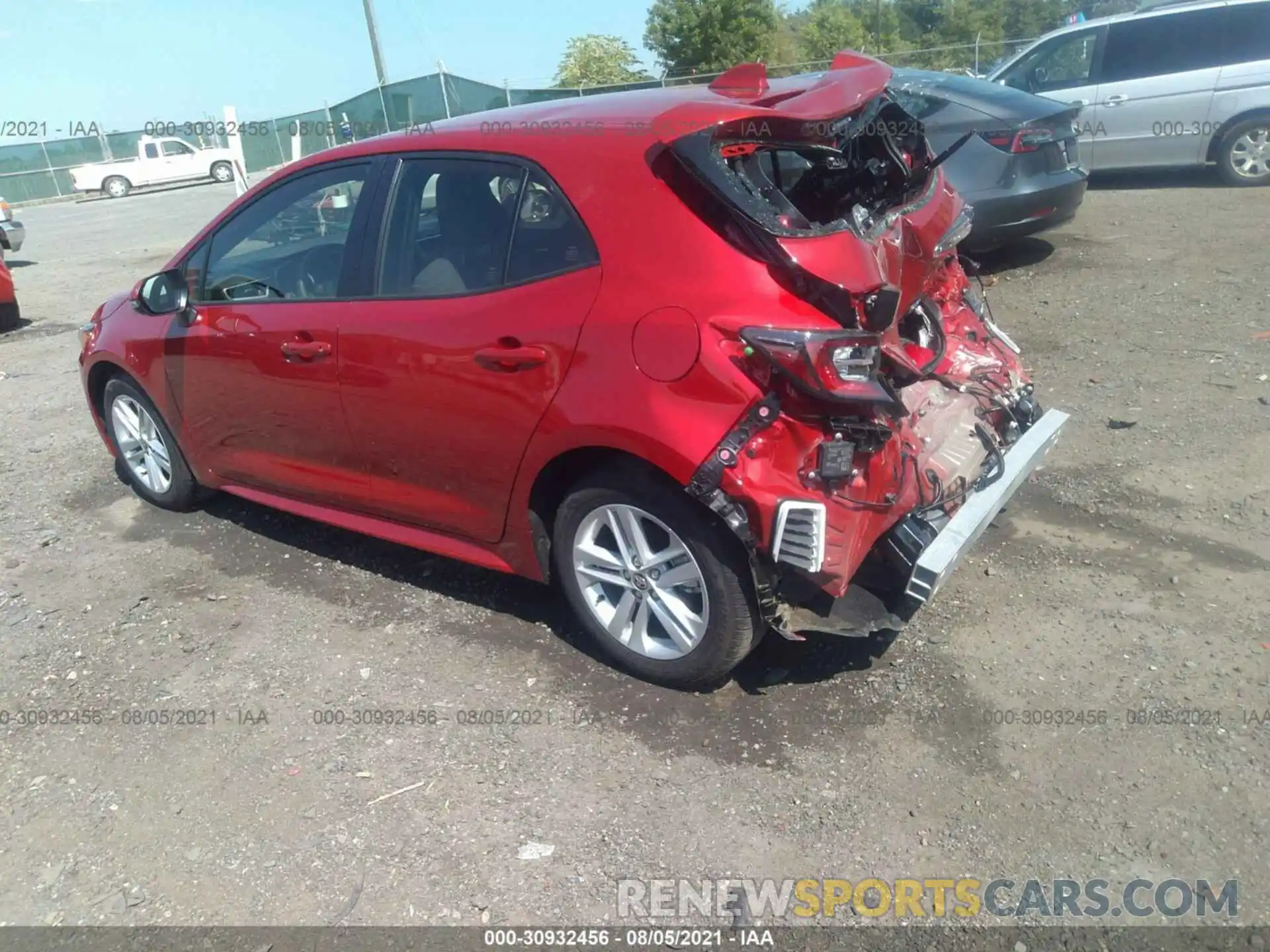 3 Photograph of a damaged car JTND4MBEXM3124606 TOYOTA COROLLA HATCHBACK 2021