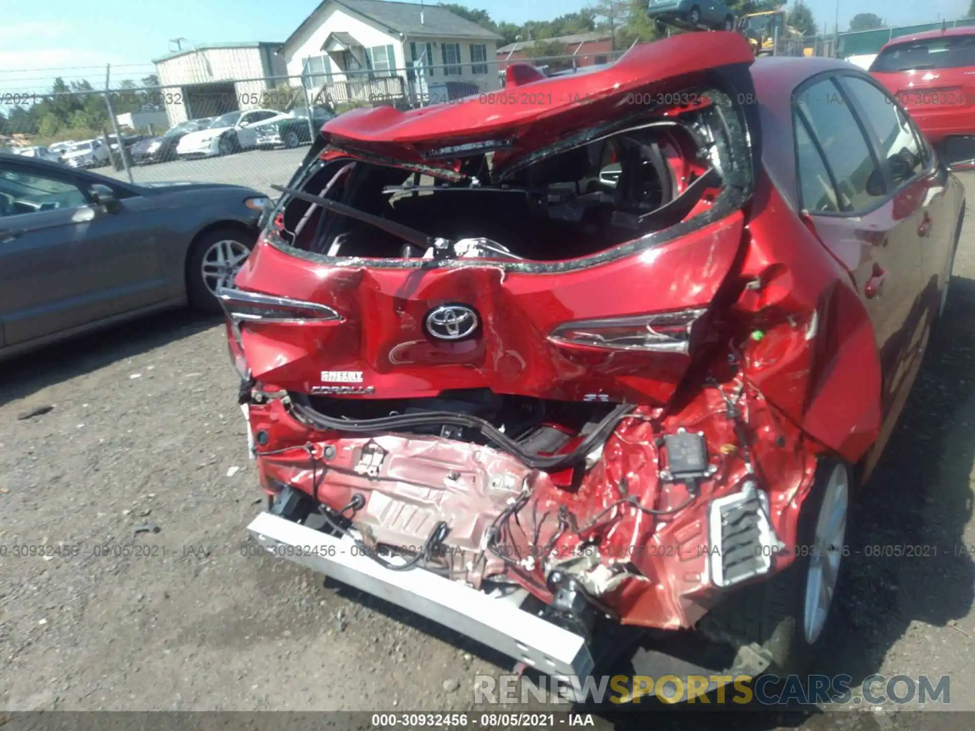 6 Photograph of a damaged car JTND4MBEXM3124606 TOYOTA COROLLA HATCHBACK 2021